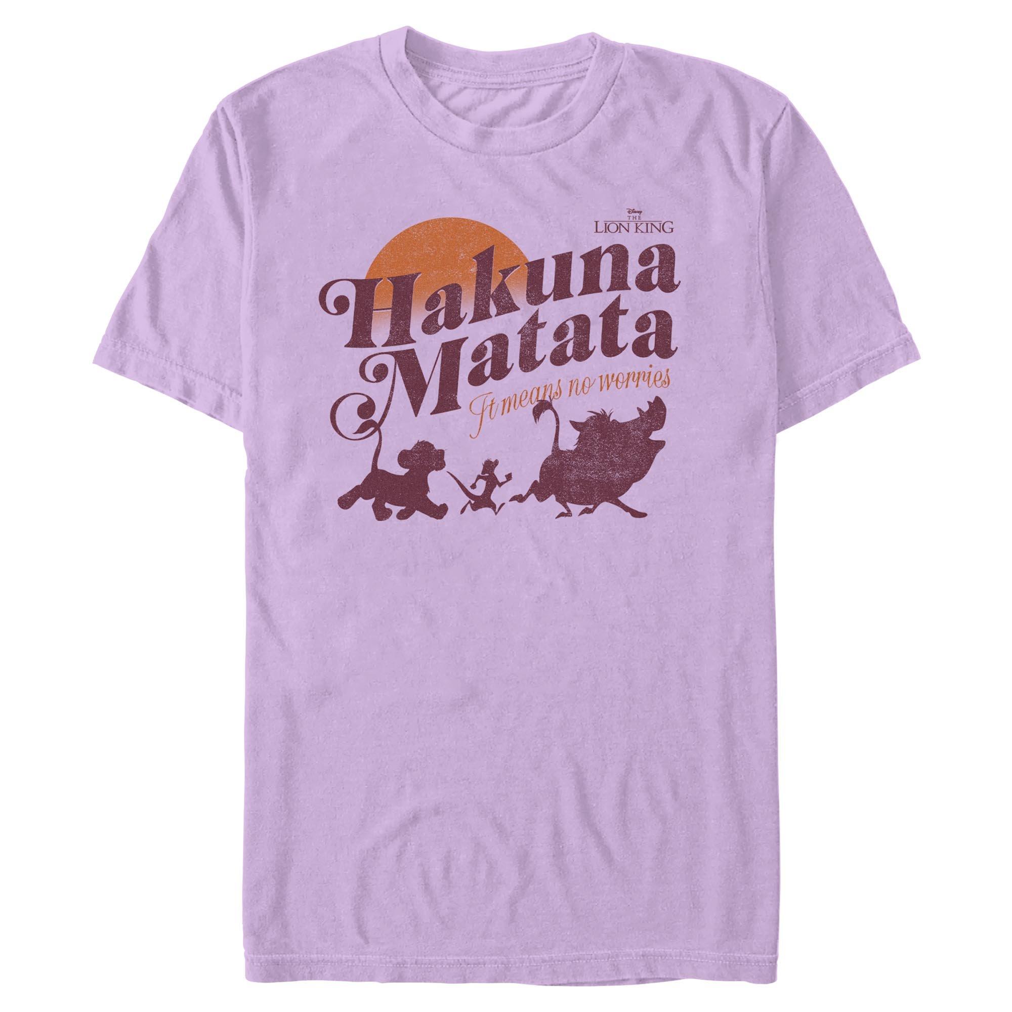 Disney The Lion King Hakuna Matata No Worries Garment Dye T-Shirt, ORCHID, hi-res