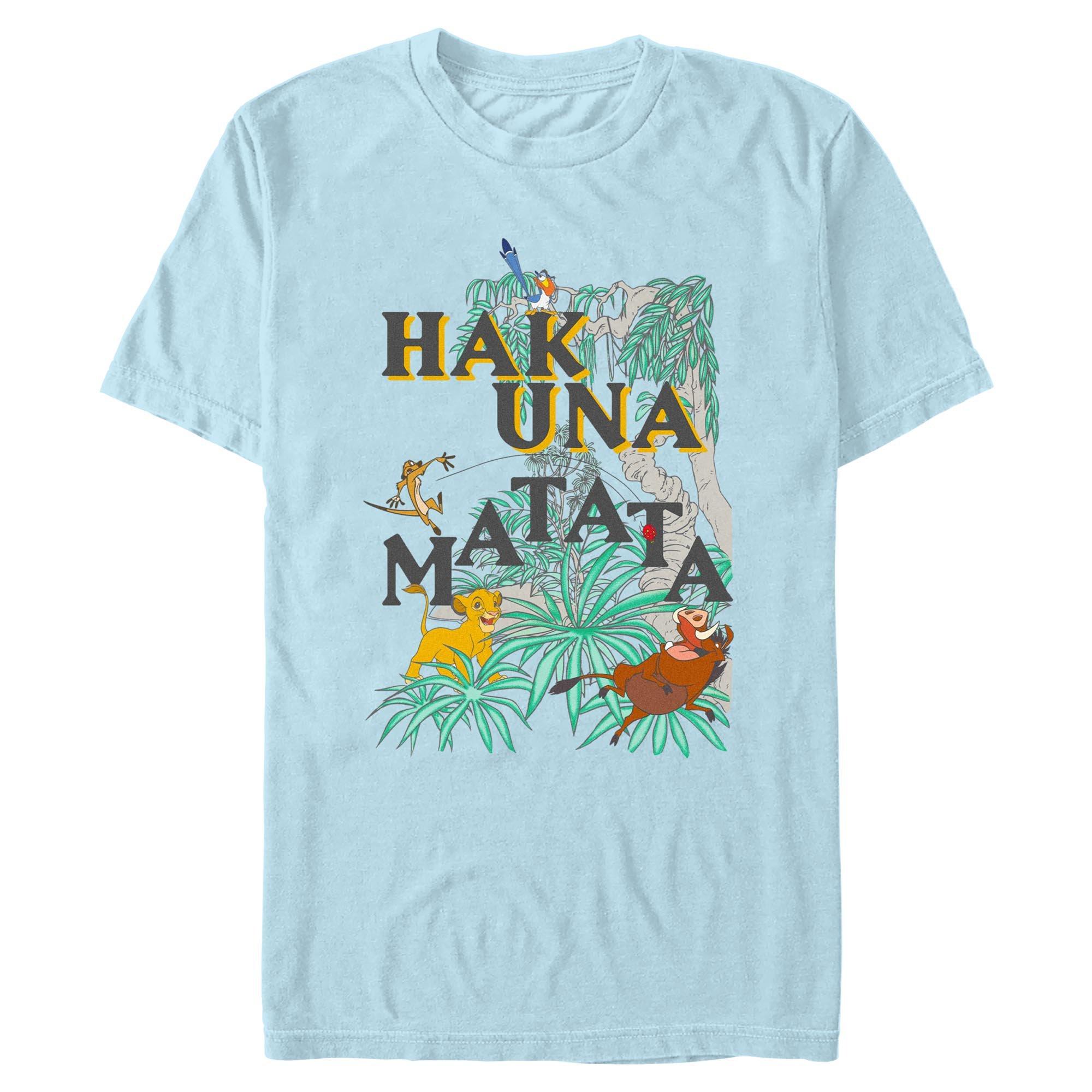 Disney The Lion King Hakuna Matata Vibes Garment Dye T-Shirt, CHAMBRAY, hi-res
