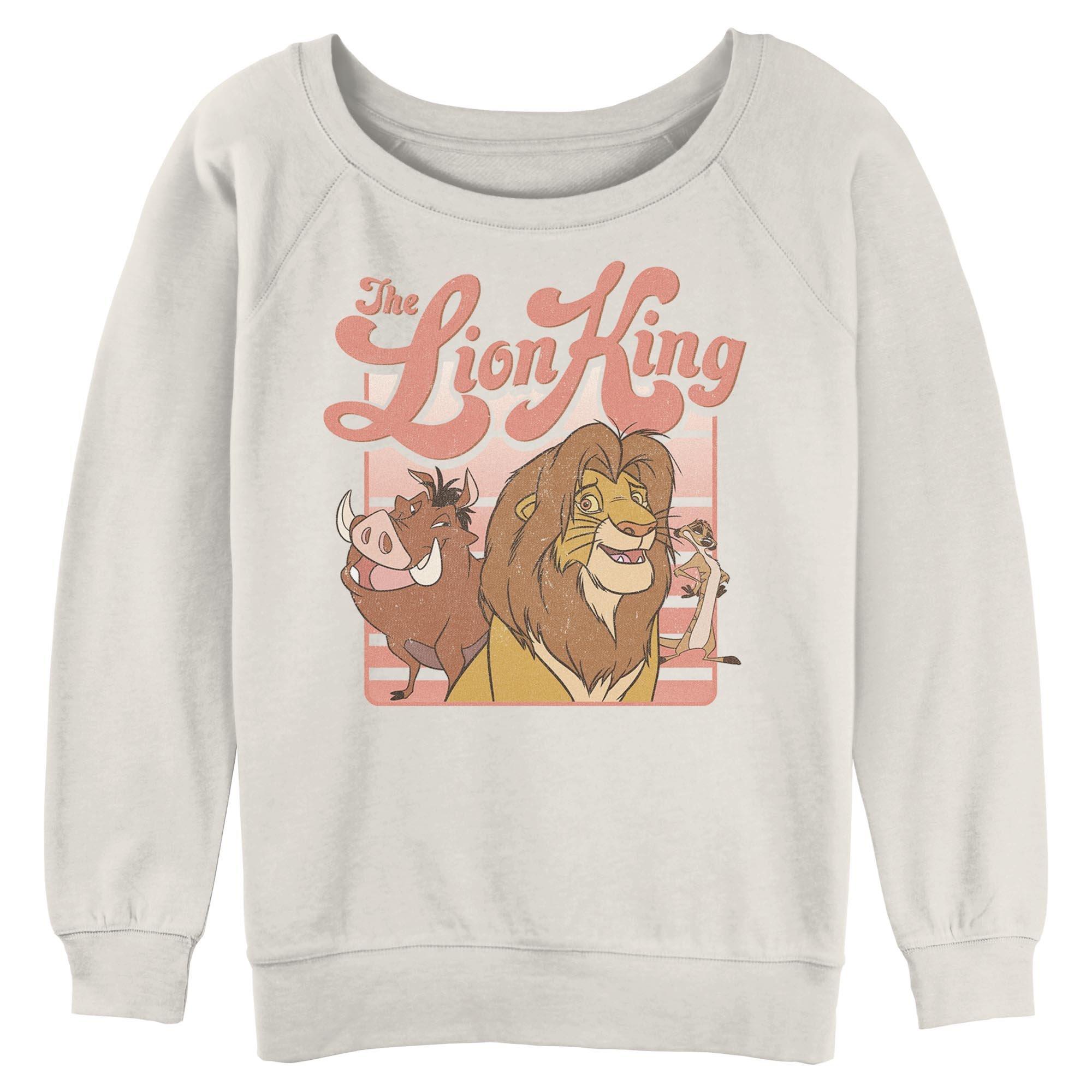 Disney The Lion King Squad Retro Womens Slouchy Sweatshirt, , hi-res