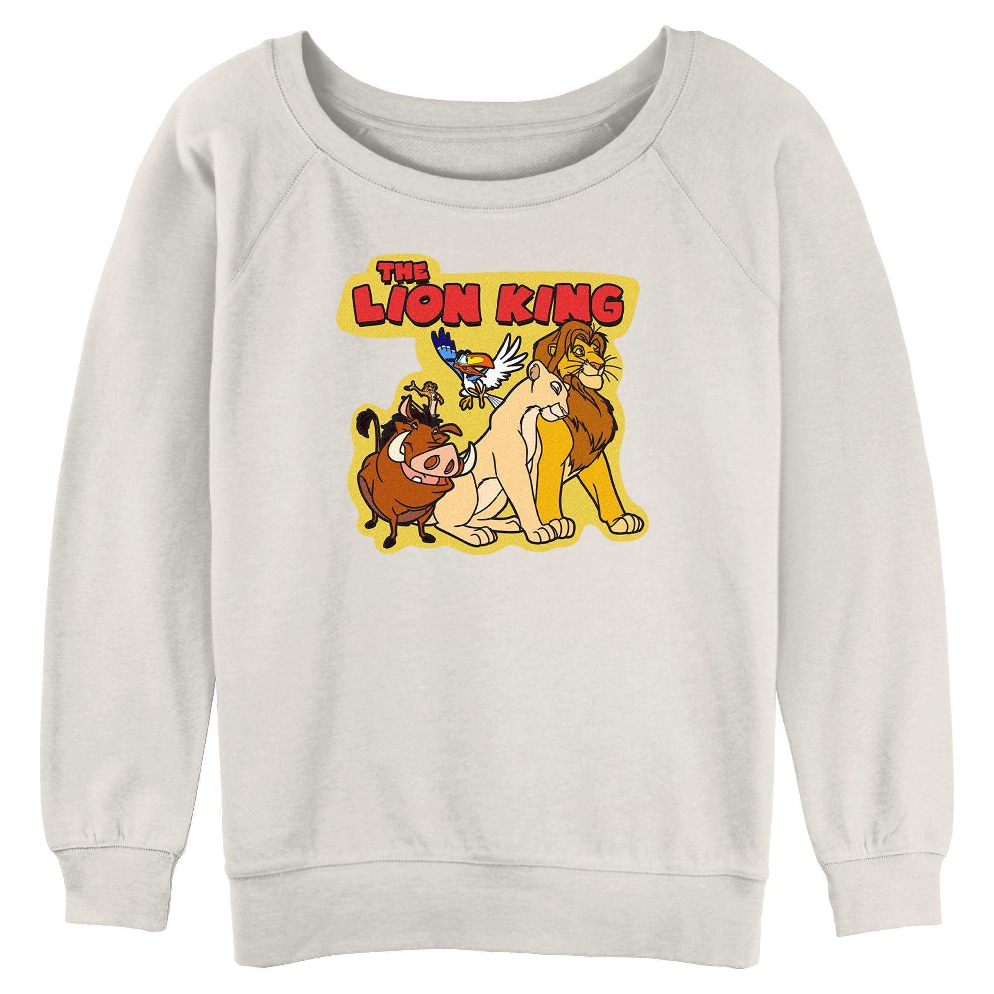 Disney The Lion King Group Cut Out Womens Slouchy Sweatshirt, , hi-res