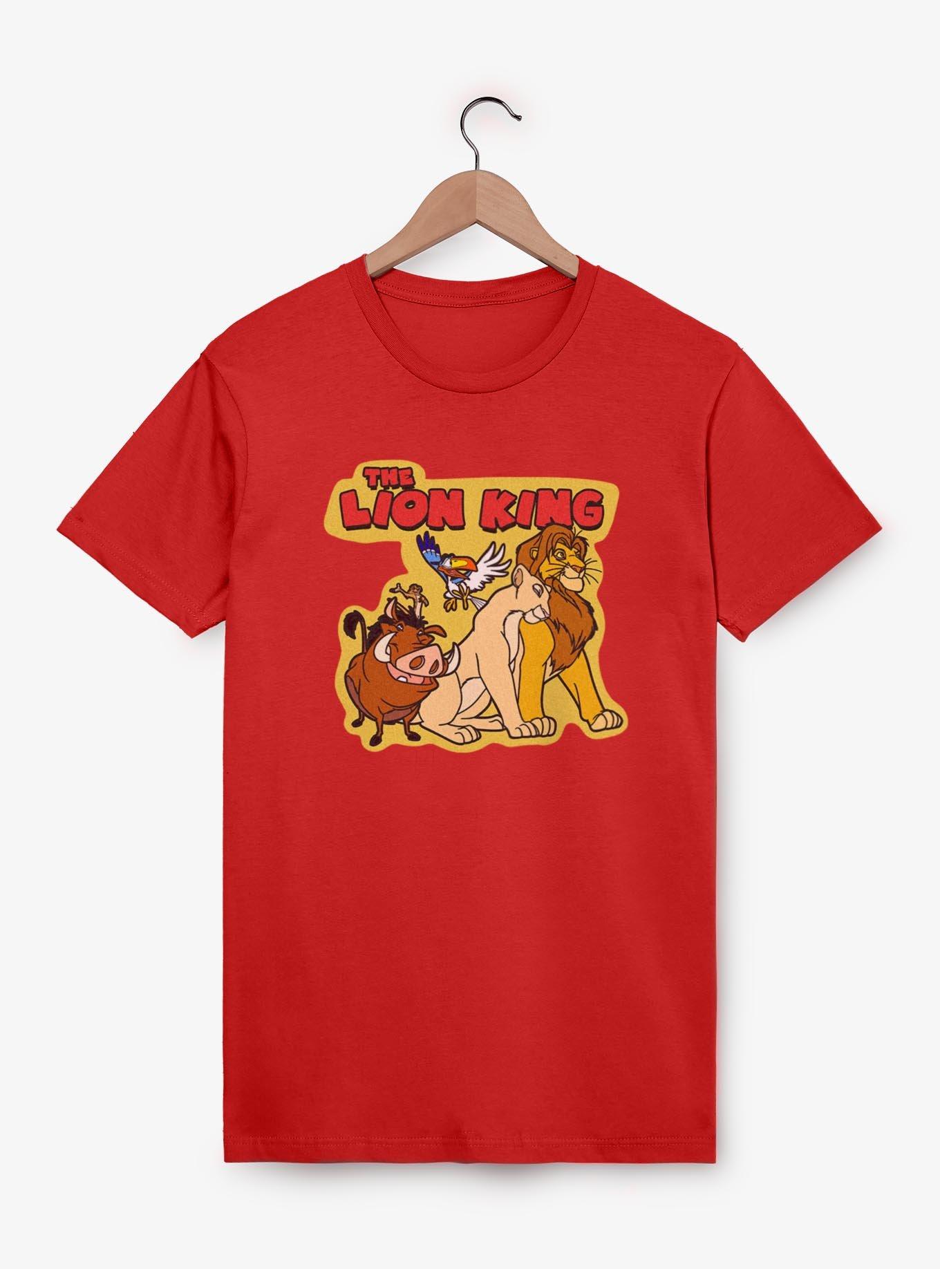 Disney The Lion King Group Cut Out T-Shirt, RED, hi-res