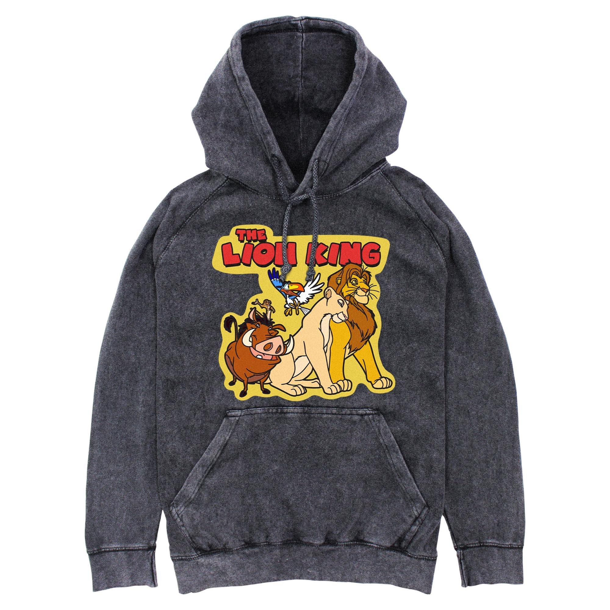 Disney The Lion King Group Cut Out Mineral Wash Hoodie, , hi-res