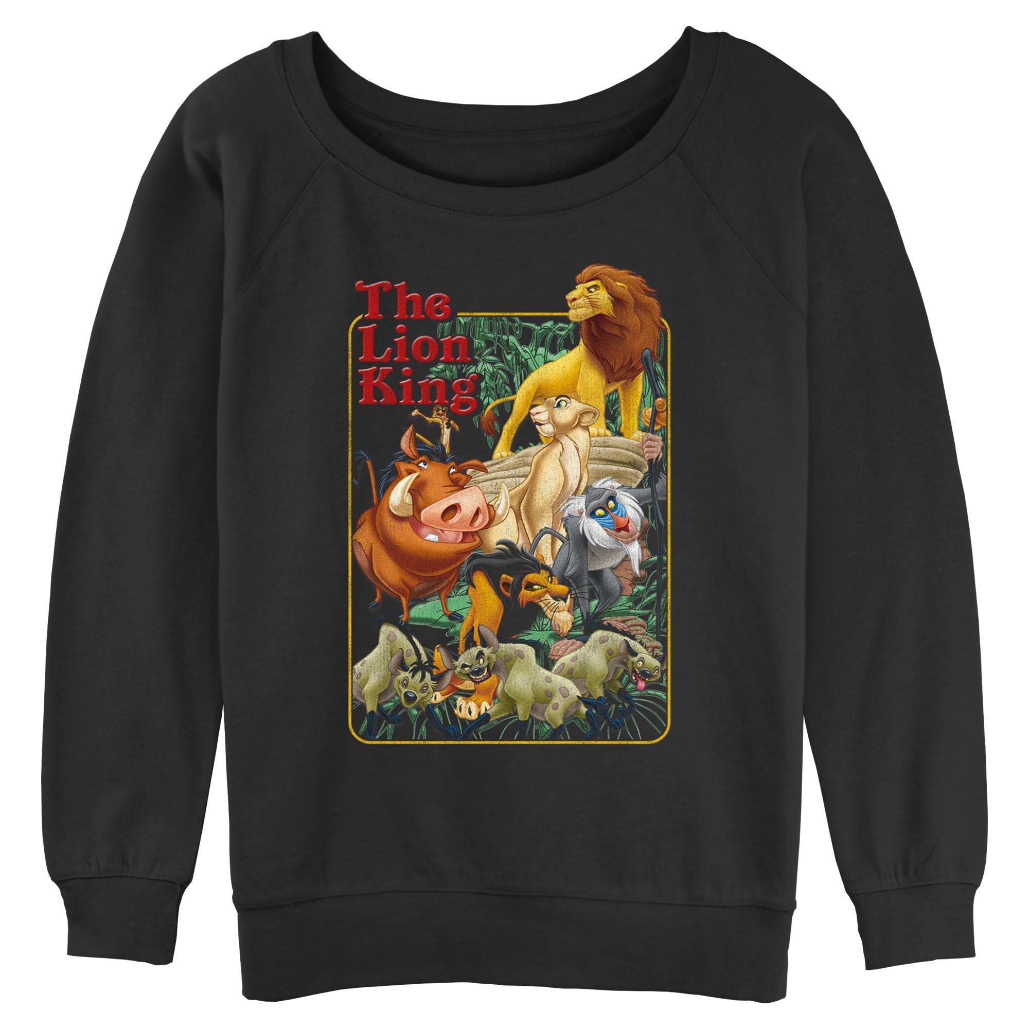 Disney The Lion King Retro Group Womens Slouchy Sweatshirt, , hi-res