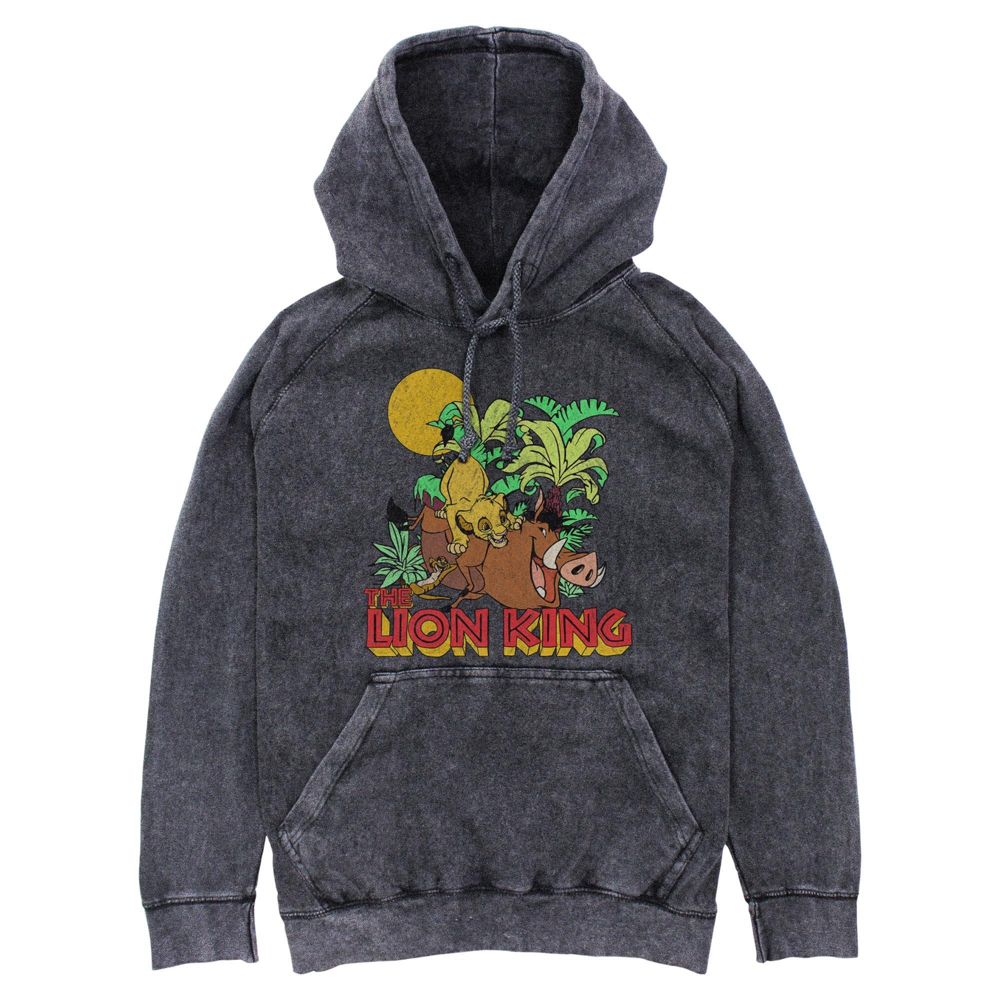 Disney The Lion King Jungle Play Mineral Wash Hoodie, BLACK, hi-res