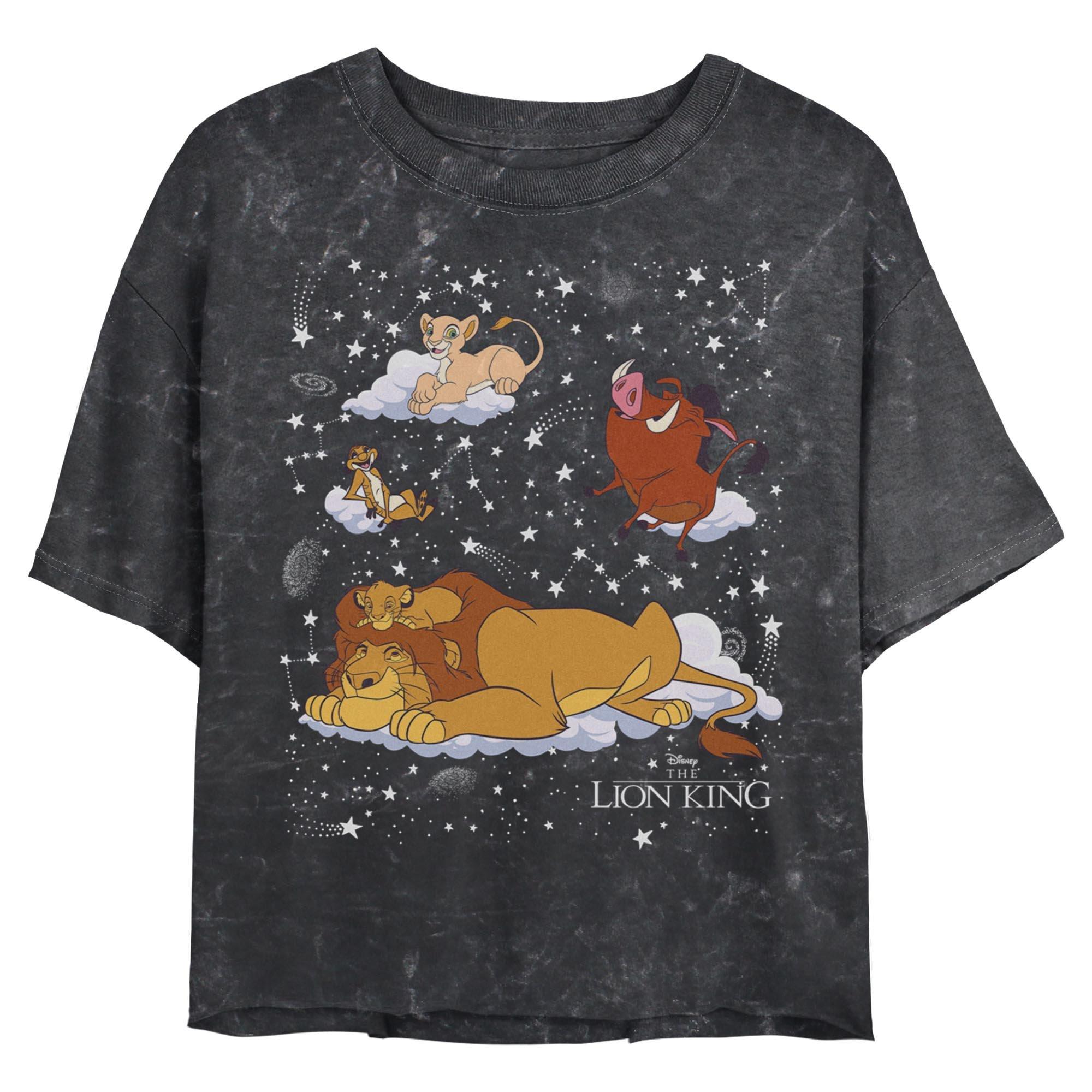 Disney The Lion King On Constellations Mineral Wash Womens Crop T-Shirt, , hi-res