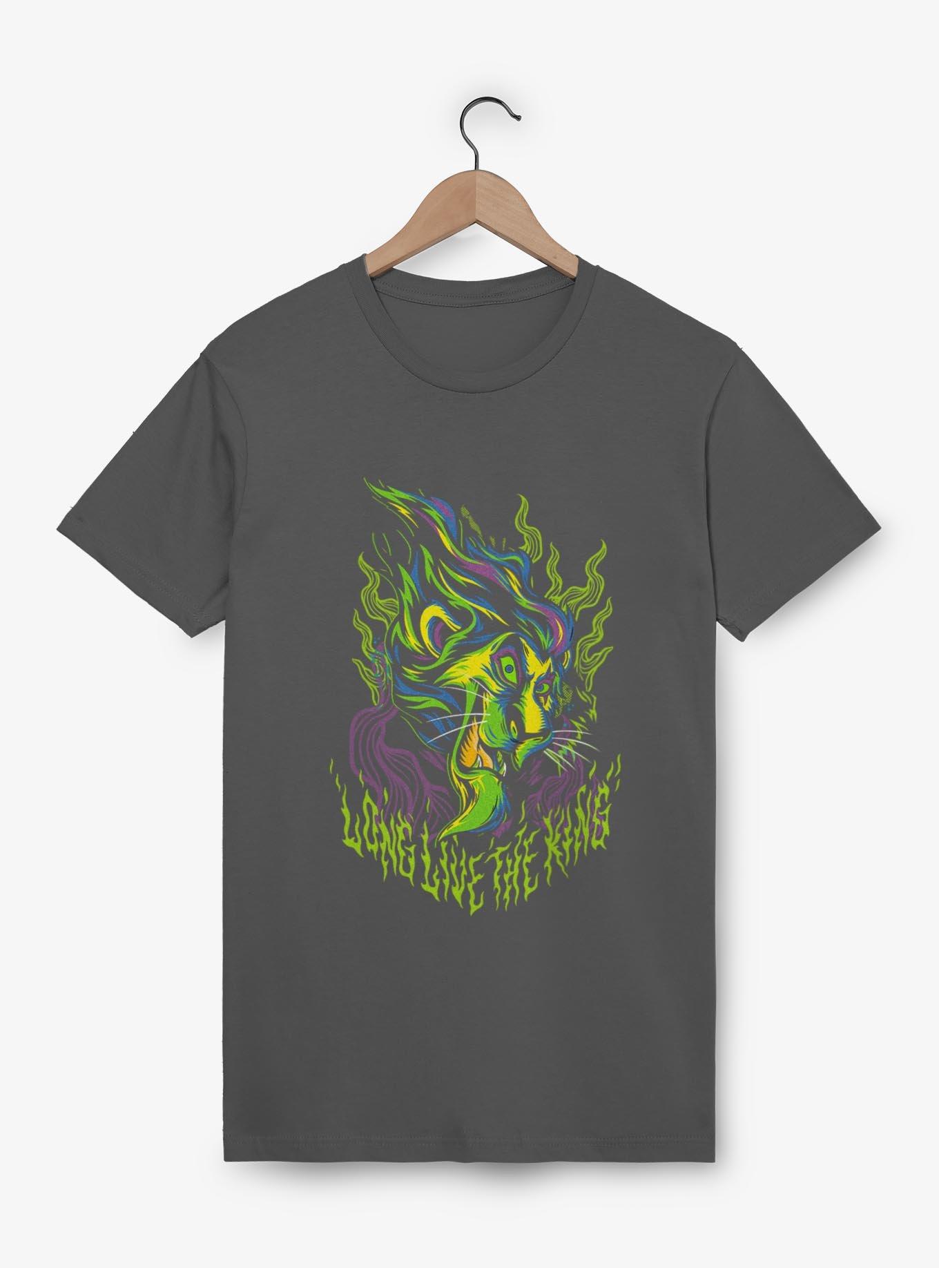Disney The Lion King Long Live The King Scar Metal Garment Dye T-Shirt, GRAPHITE, hi-res