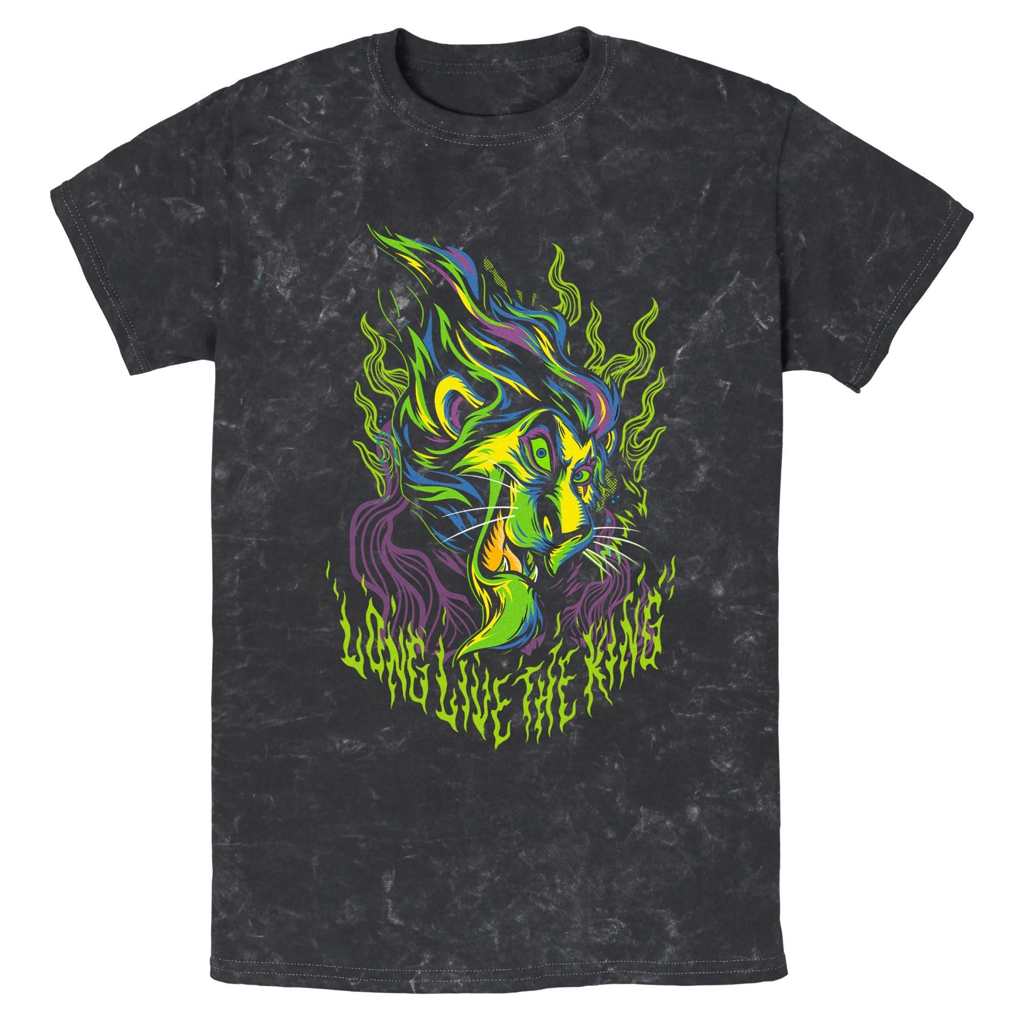 Disney The Lion King Long Live The King Scar Metal Mineral Wash T-Shirt, , hi-res