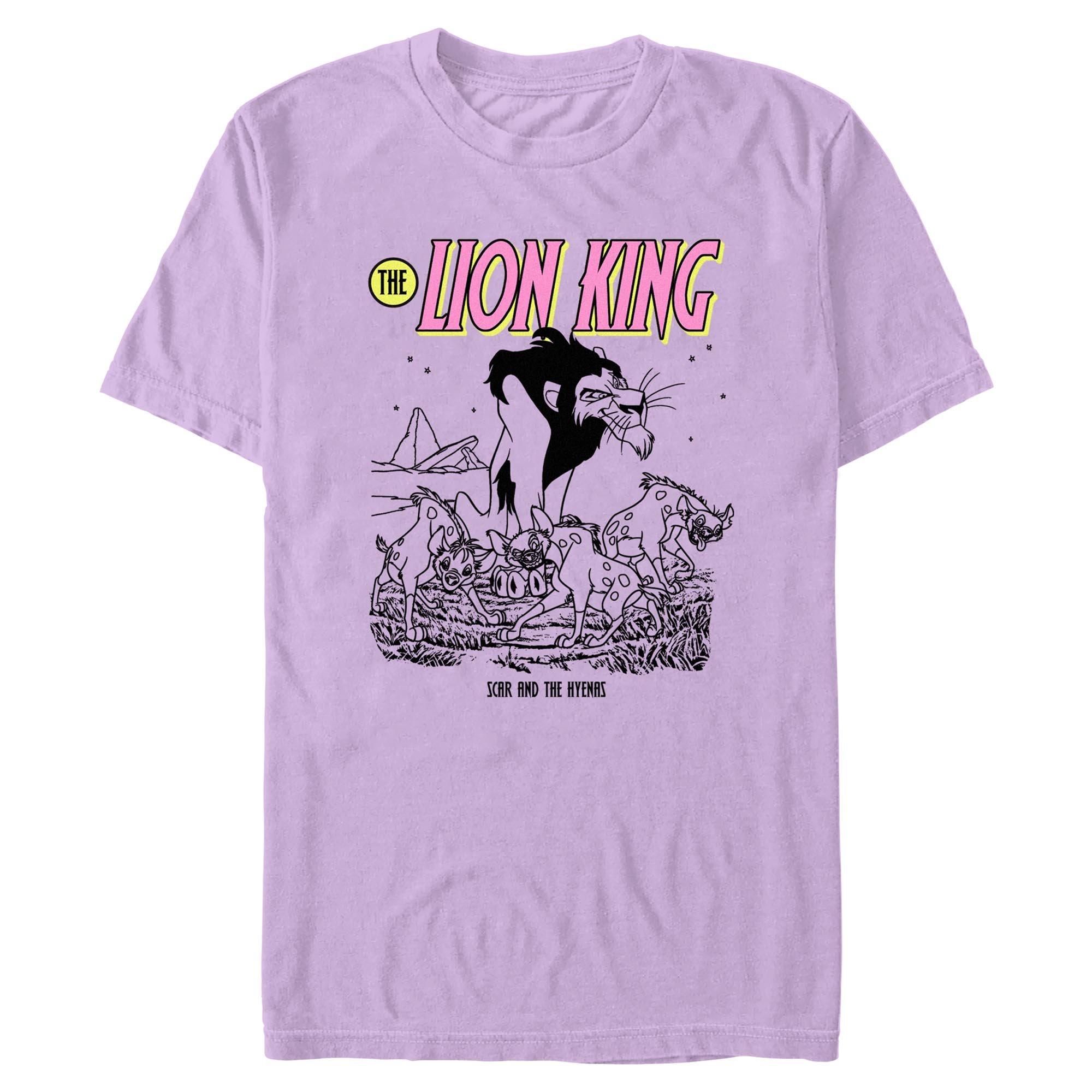 Disney The Lion King Scar And The Hyenas Garment Dye T-Shirt, ORCHID, hi-res