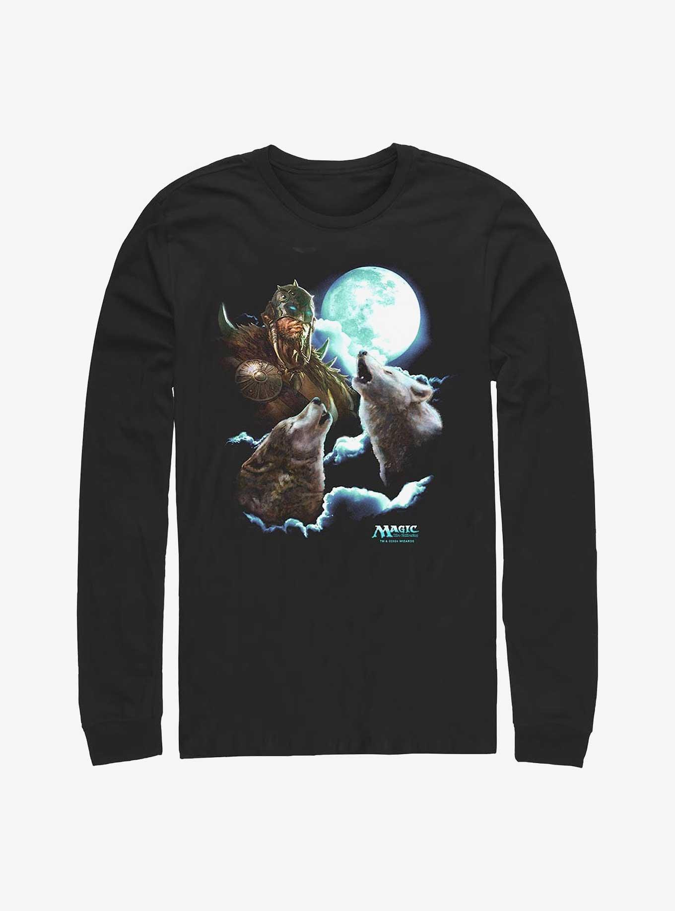 Magic: The Gathering Garruk Full Moon Long-Sleeve T-Shirt, BLACK, hi-res