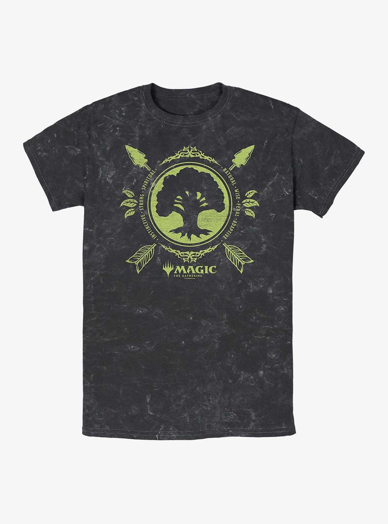 Magic: The Gathering Forest Mana Mineral Wash T-Shirt, , hi-res
