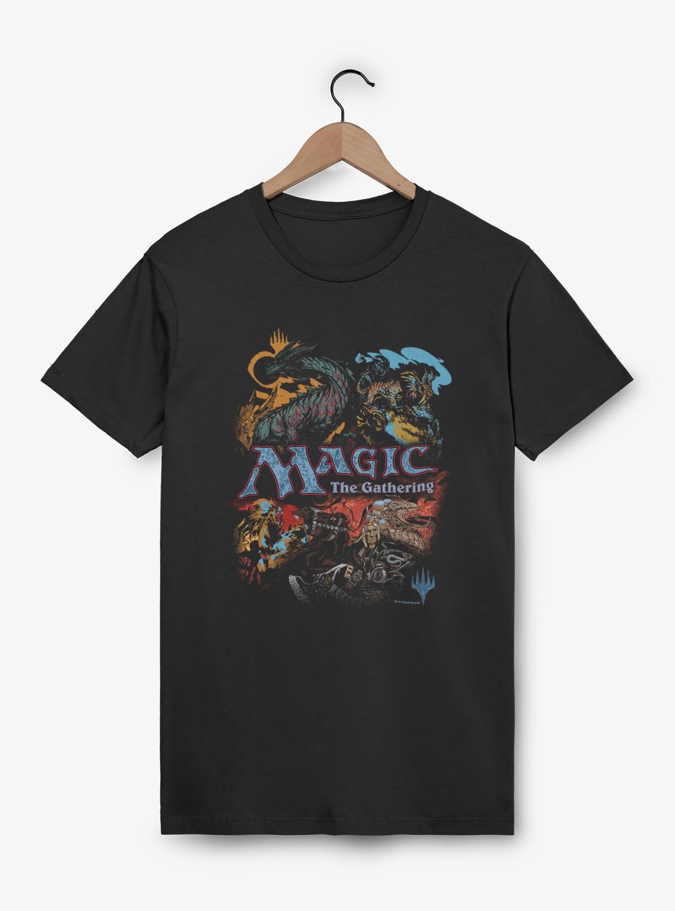 Magic: The Gathering Vintage Collage T-Shirt, BLACK, hi-res