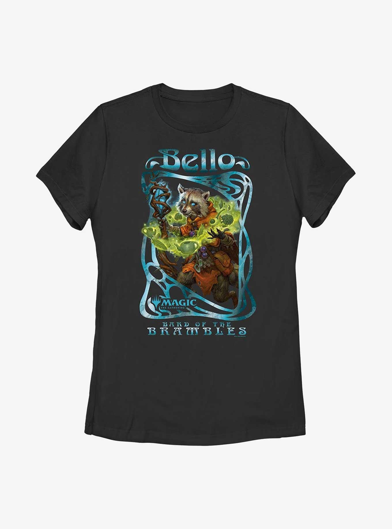 Magic: The Gathering Bello, Bard Of The Brambles Womens T-Shirt, BLACK, hi-res