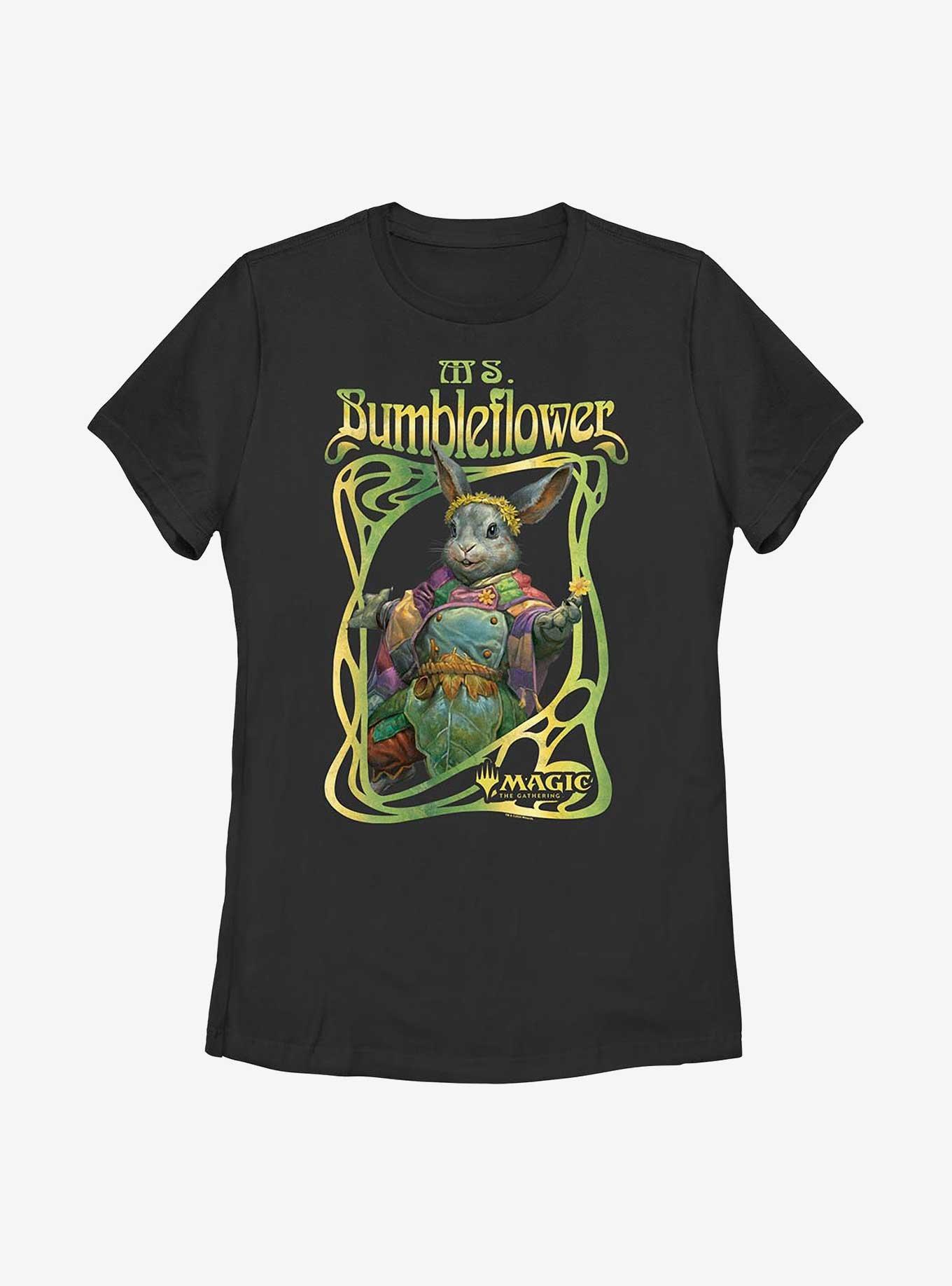 Magic: The Gathering Ms. Bumbleflower Womens T-Shirt, BLACK, hi-res