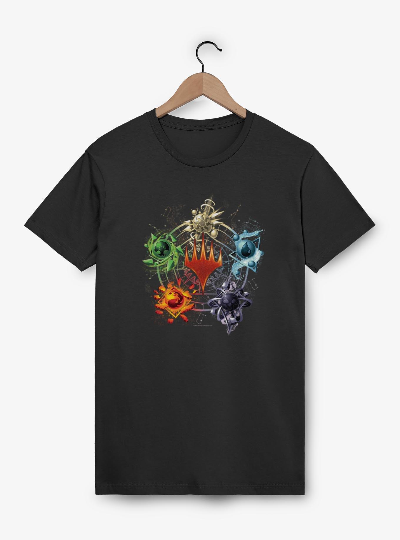Magic: The Gathering Mana Symbols T-Shirt, BLACK, hi-res
