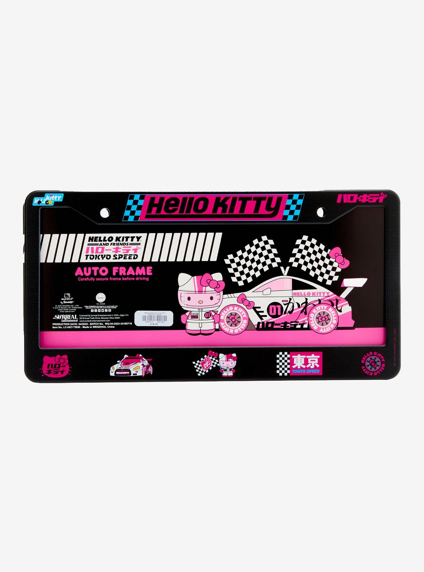 Hello Kitty Racing License Plate Frame, , hi-res