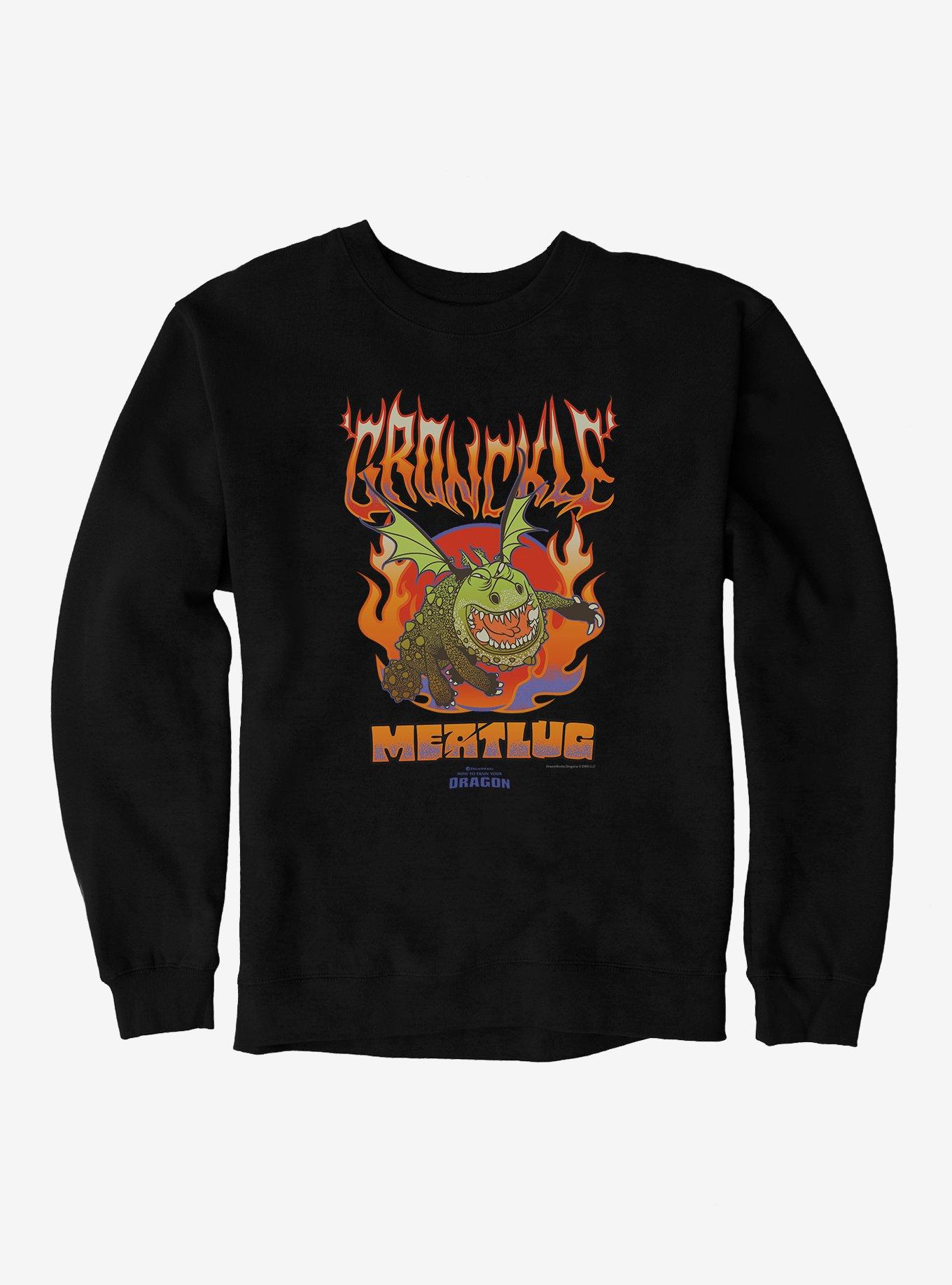 HTTYD Gronckle Meatlug Sweatshirt, BLACK, hi-res