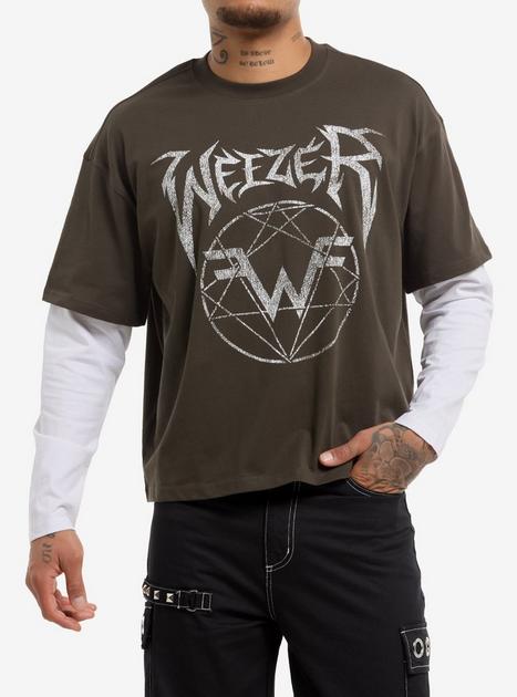 Weezer ロングTシャツ WEEZER 音楽Tシャツ ロックTシャツ バンドTシャツ 長袖Tシャツ