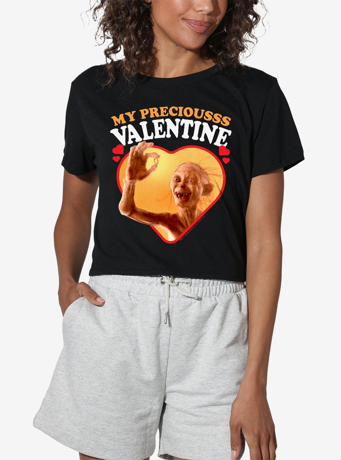 The Lord of the Rings Gollum My Precious Valentine Girls Crop Top T-Shirt, , hi-res