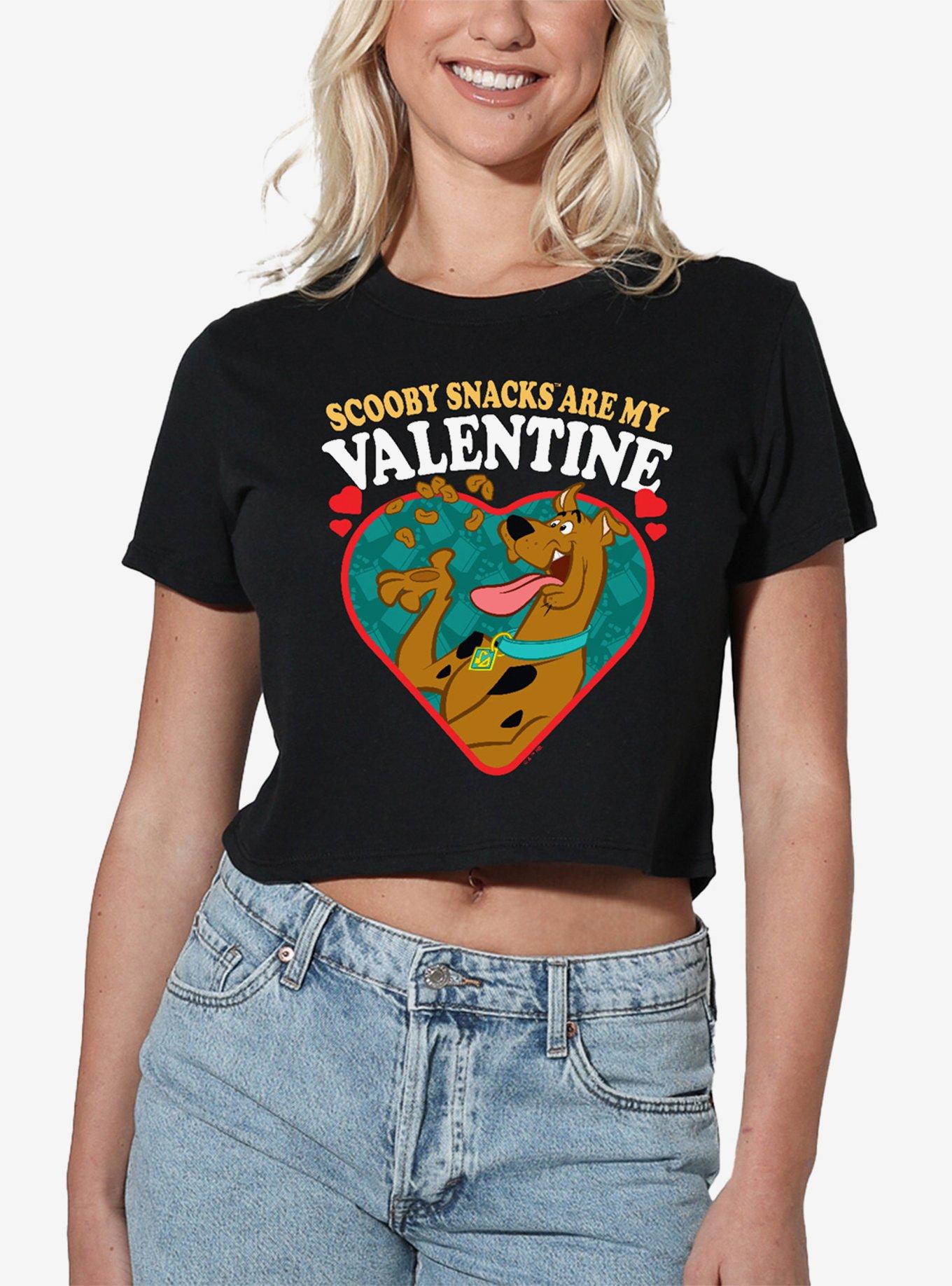 Scooby-Doo! Scooby Snacks Are My Valentine Girls Crop Top T-Shirt, , hi-res