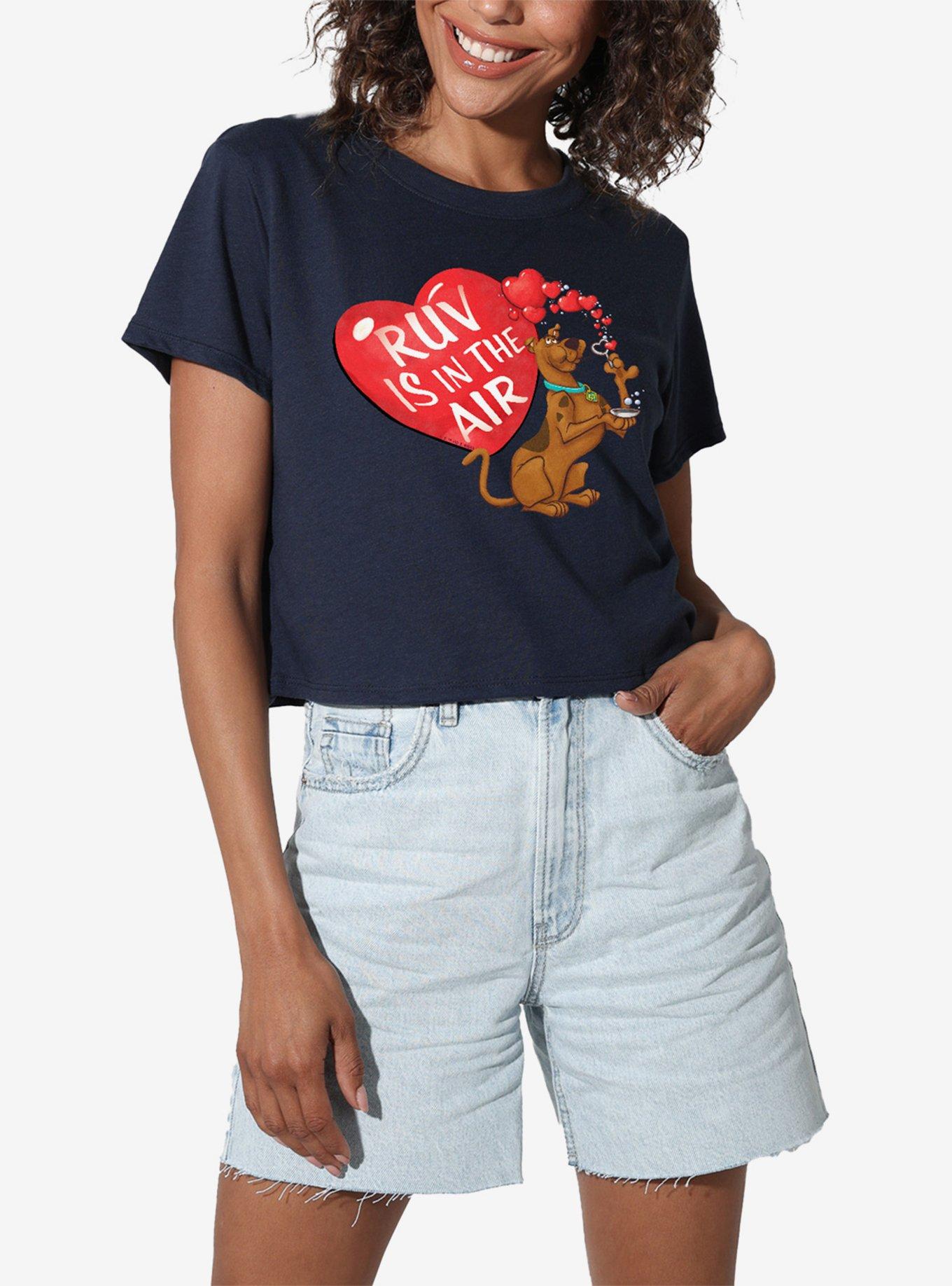 Scooby-Doo! Ruv Is In The Air Girls Crop Top T-Shirt, , hi-res