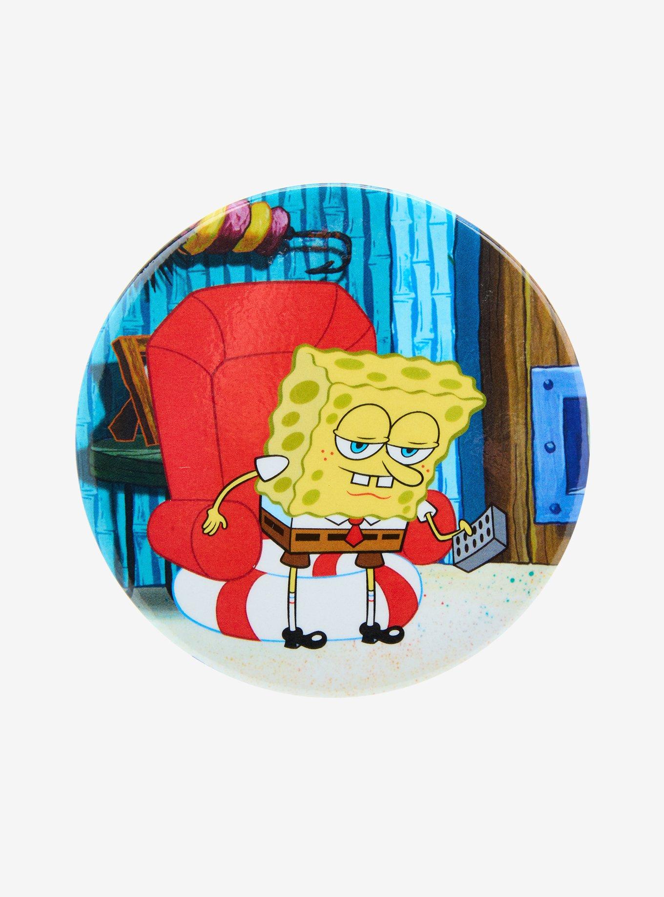 SpongeBob SquarePants Head Out Meme 3 Inch Button, , hi-res