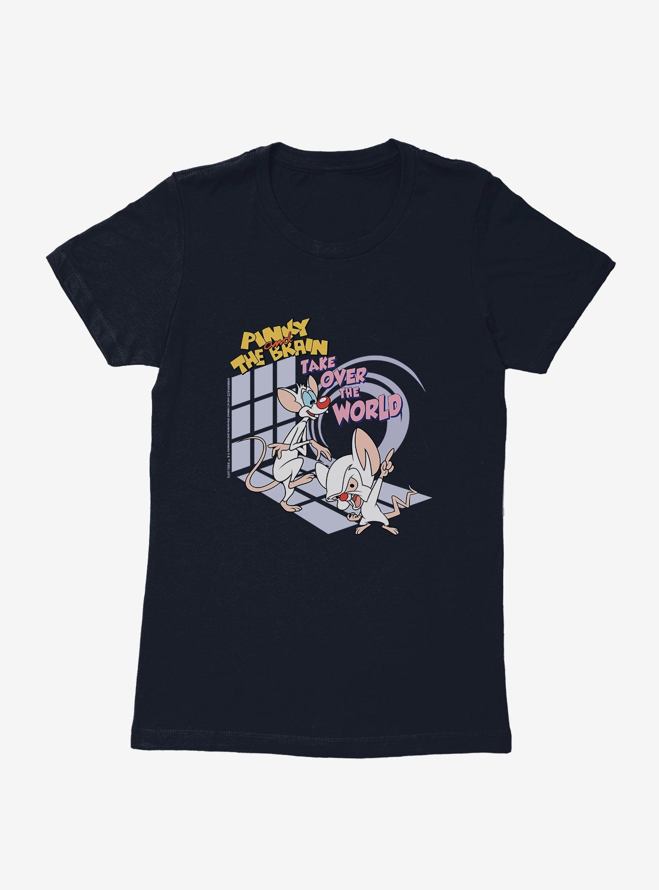 Animaniacs Pinky And The Brain Takeover Womens T-Shirt,All Products : American Fashion Style Bags On Sale