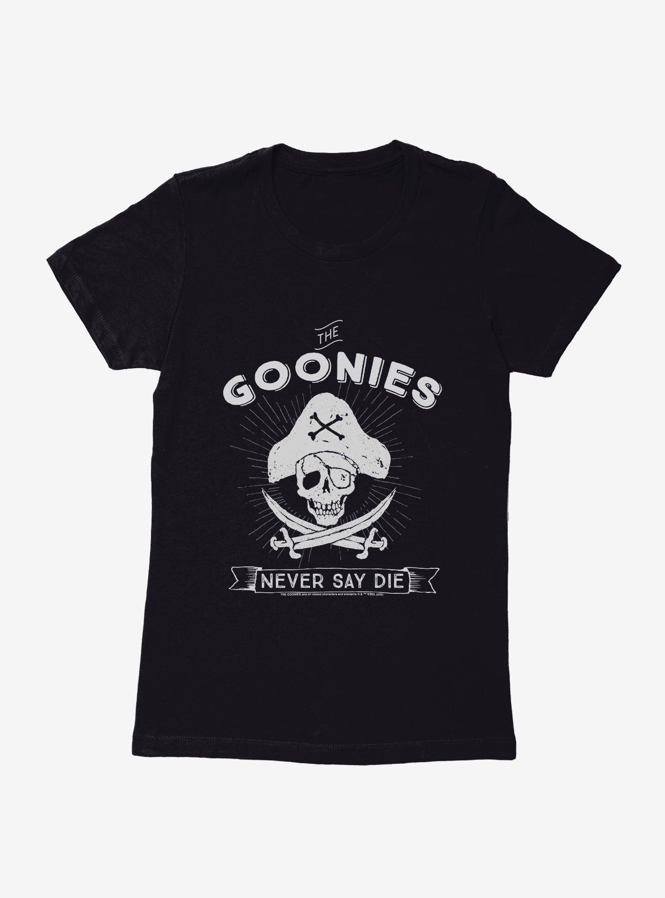 The Goonies Never Say Die Womens T-Shirt, BLACK, hi-res view 1