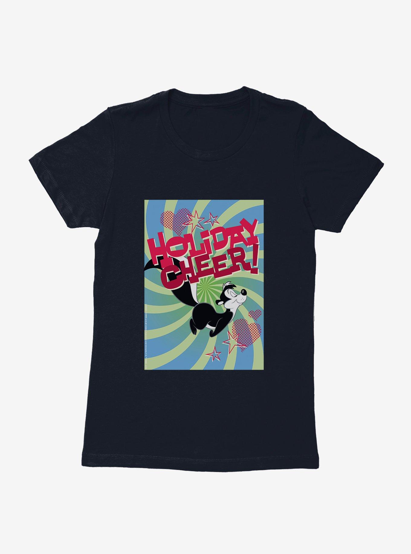 Looney Tunes Pepe Le Pew Holiday Cheer Womens T-Shirt, , hi-res