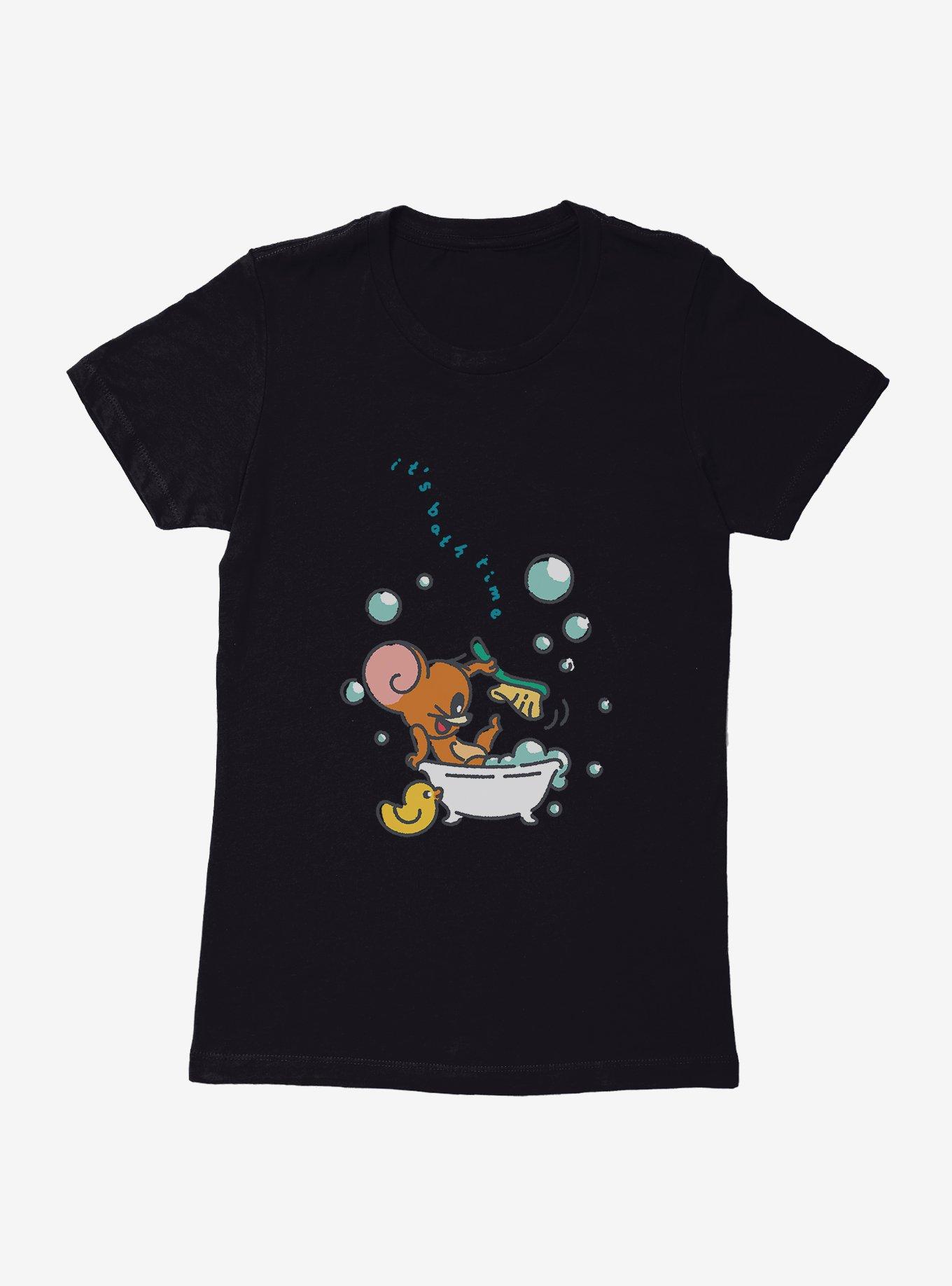 Tom And Jerry It's Bath Time Jerry Womens T-Shirt