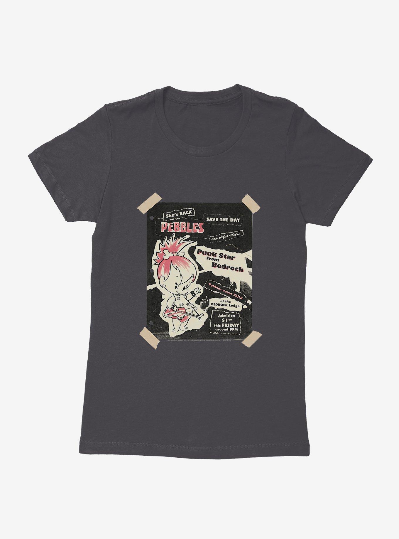 The Flintstones Punk Rock Pebbles Womens T-Shirt, , hi-res