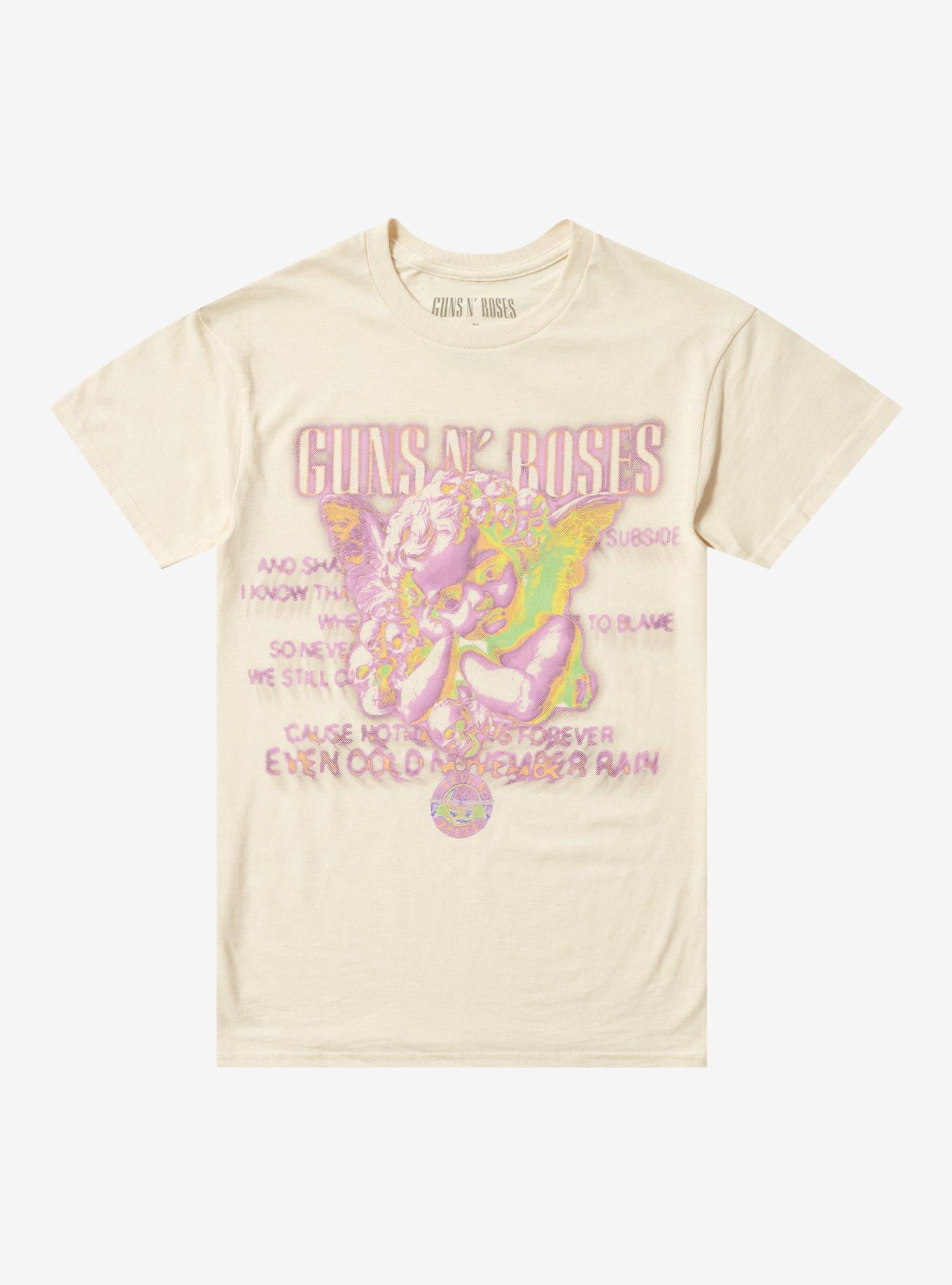 Guns N' Roses November Rain Angel Boyfriend Fit Girls T-Shirt, , hi-res