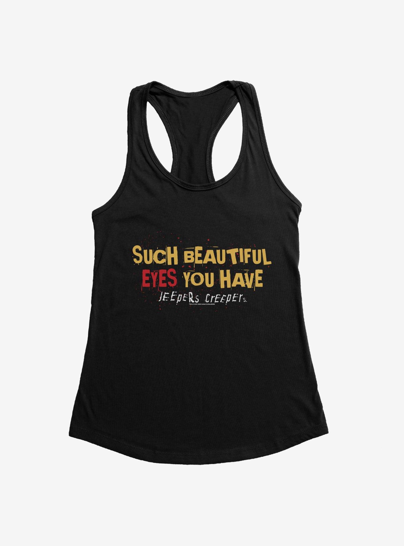 Jeepers Creepers Eyes Girls Tank, BLACK, hi-res
