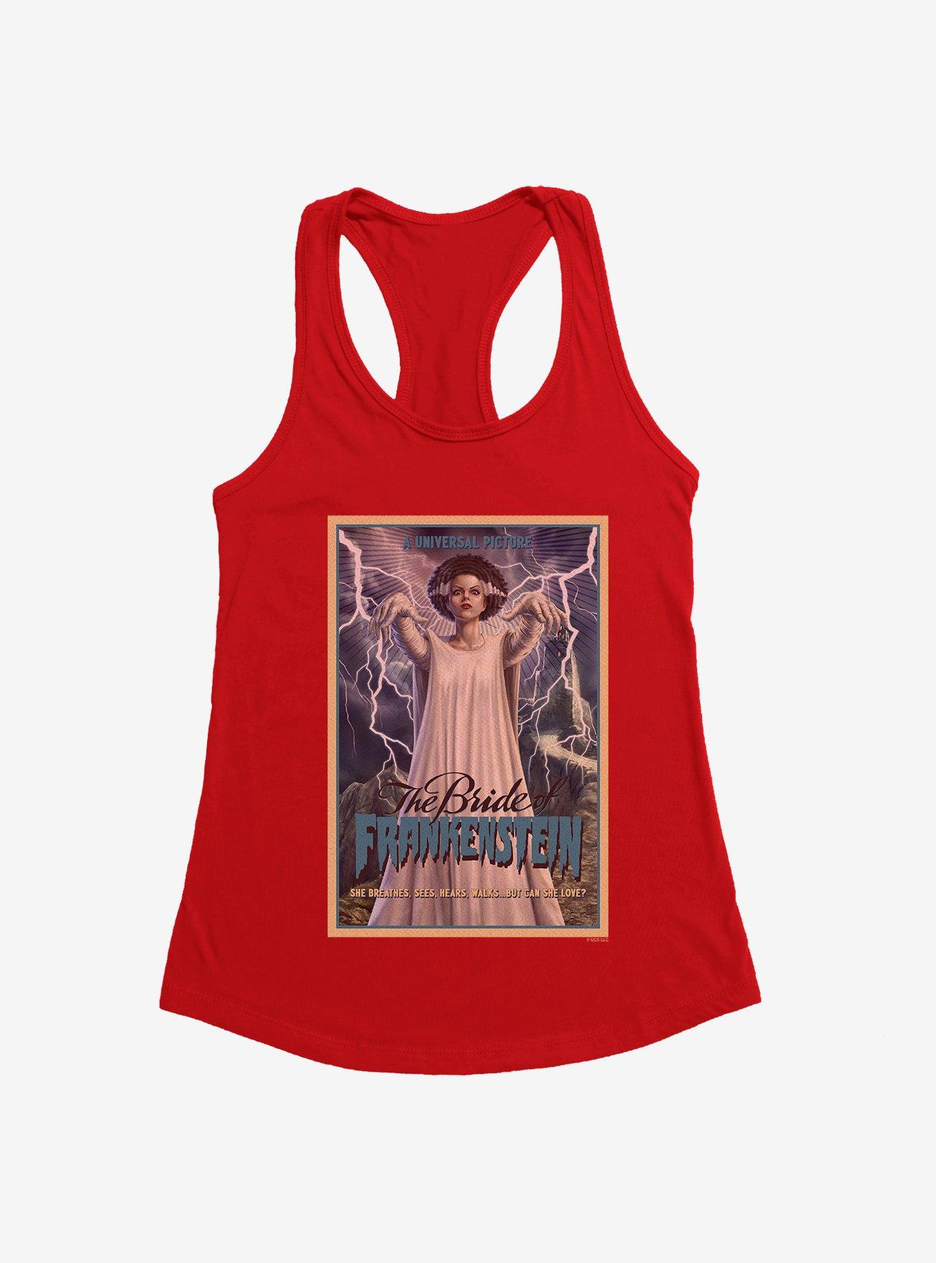 Universal Monsters The Bride Of Frankenstein Can She Love? Girls Tank, , hi-res