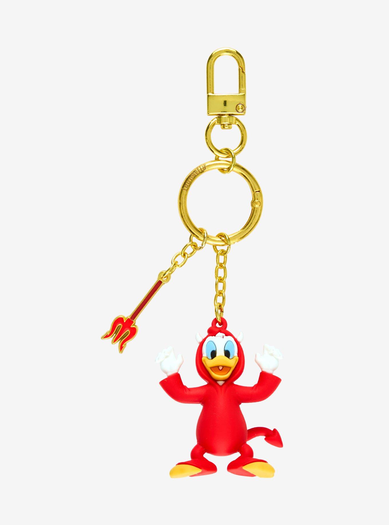 Loungefly Disney Donald Duck Devil 3D Keychain — BoxLunch Exclusive, , hi-res