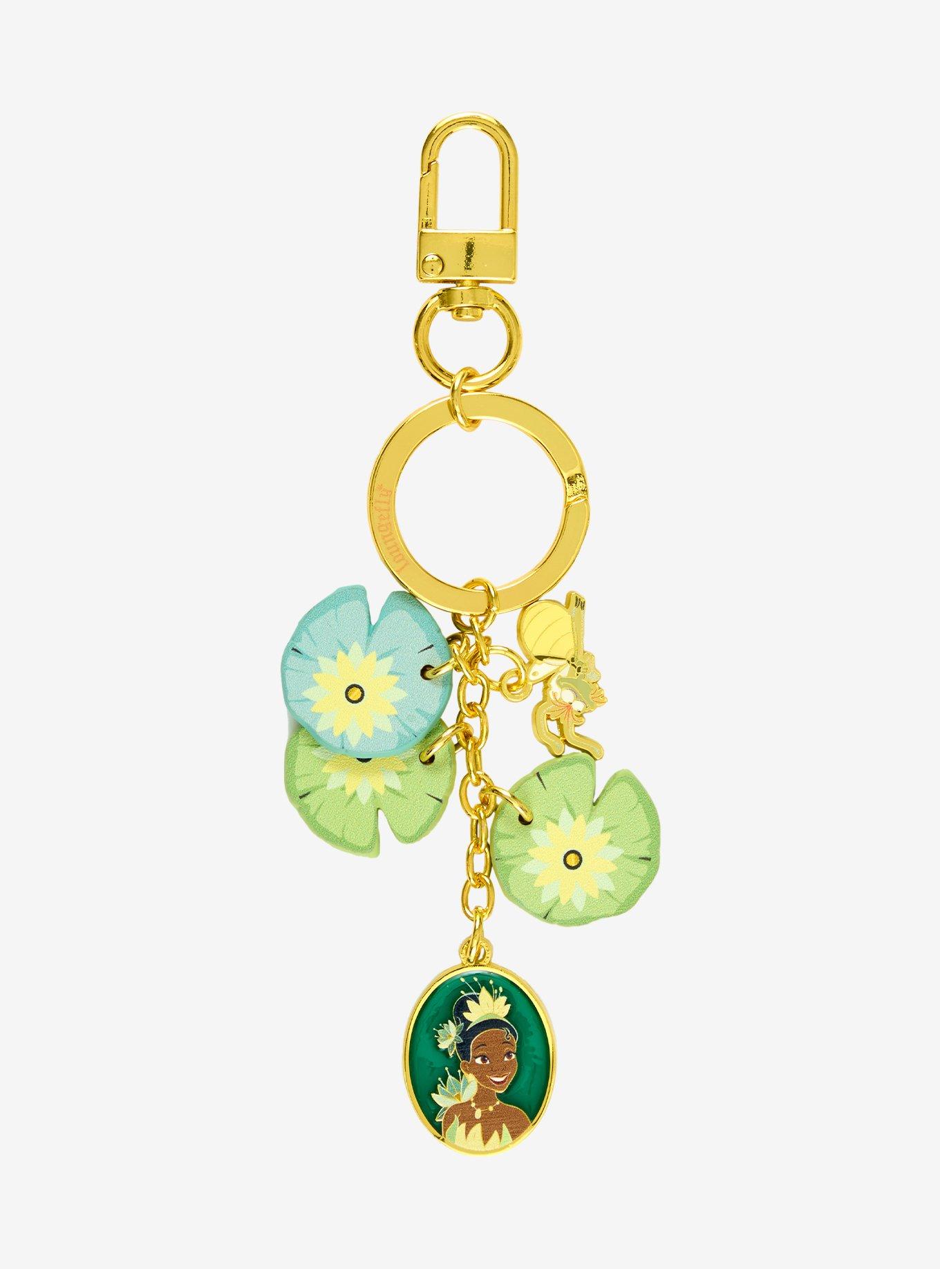 Loungefly Disney The Princess and the Frog Tiana Lily Pad Multi-Charm Keychain — BoxLunch Exclusive, , hi-res
