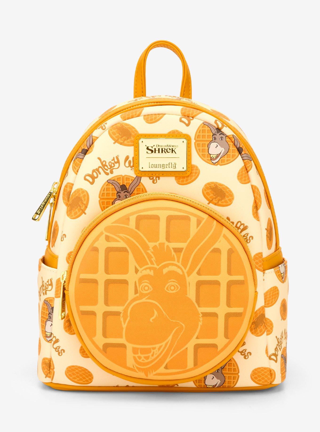 Loungefly Dreamworks Shrek and Donkey Cosplay Mini Backpack Limited Exclusive Loungefly x Shrek Dreamworks Donkey Waffle | Mercari main image 4