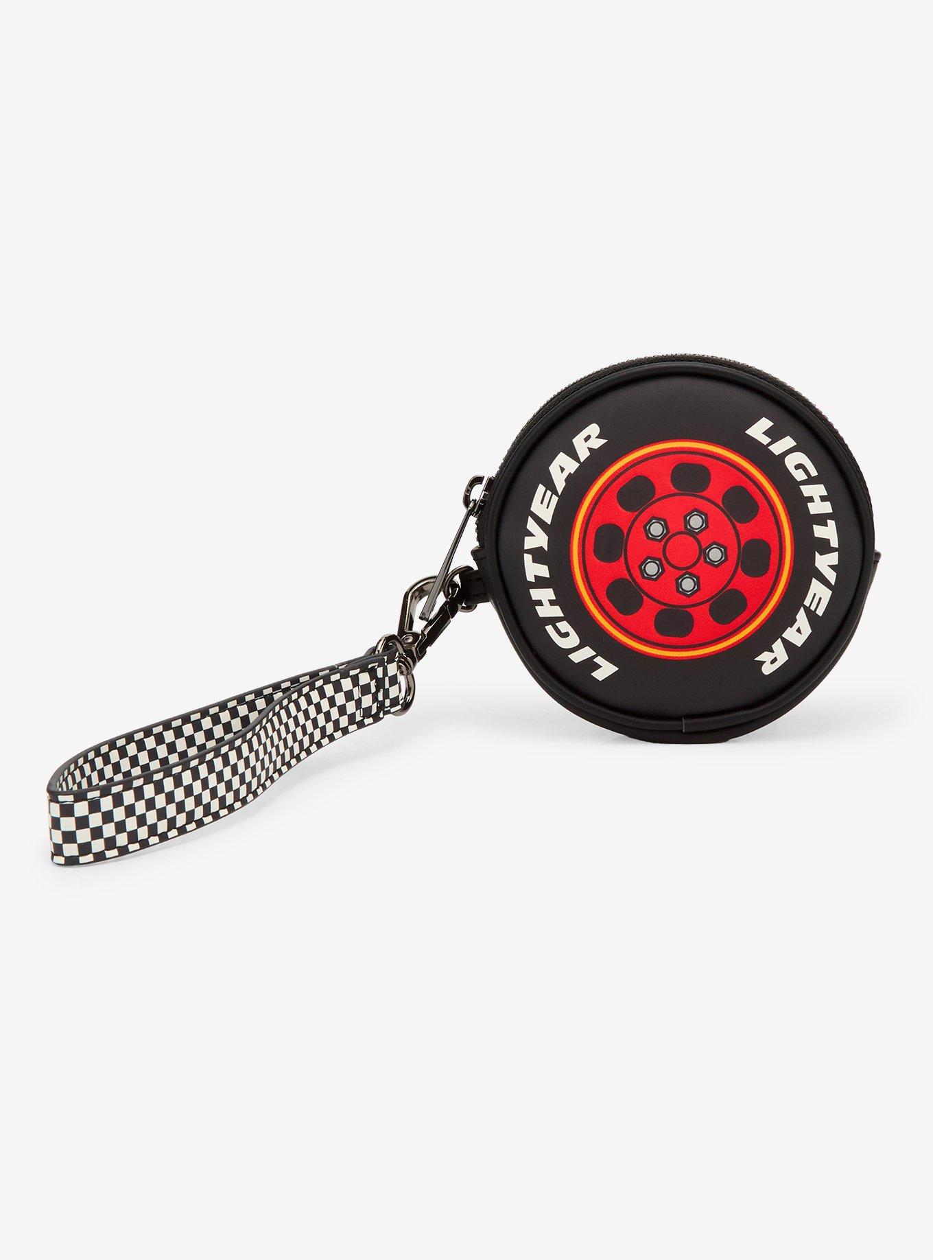 Loungefly Disney Pixar Cars Lightning McQueen Tire Figural Wristlet Coin Purse - BoxLunch Exclusive, , hi-res