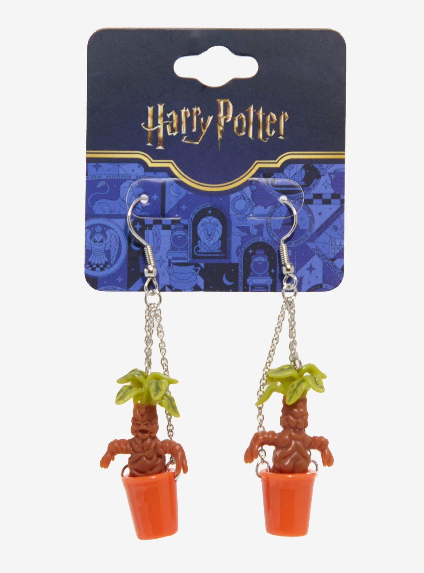 Harry Potter Mandrake Earrings, , hi-res