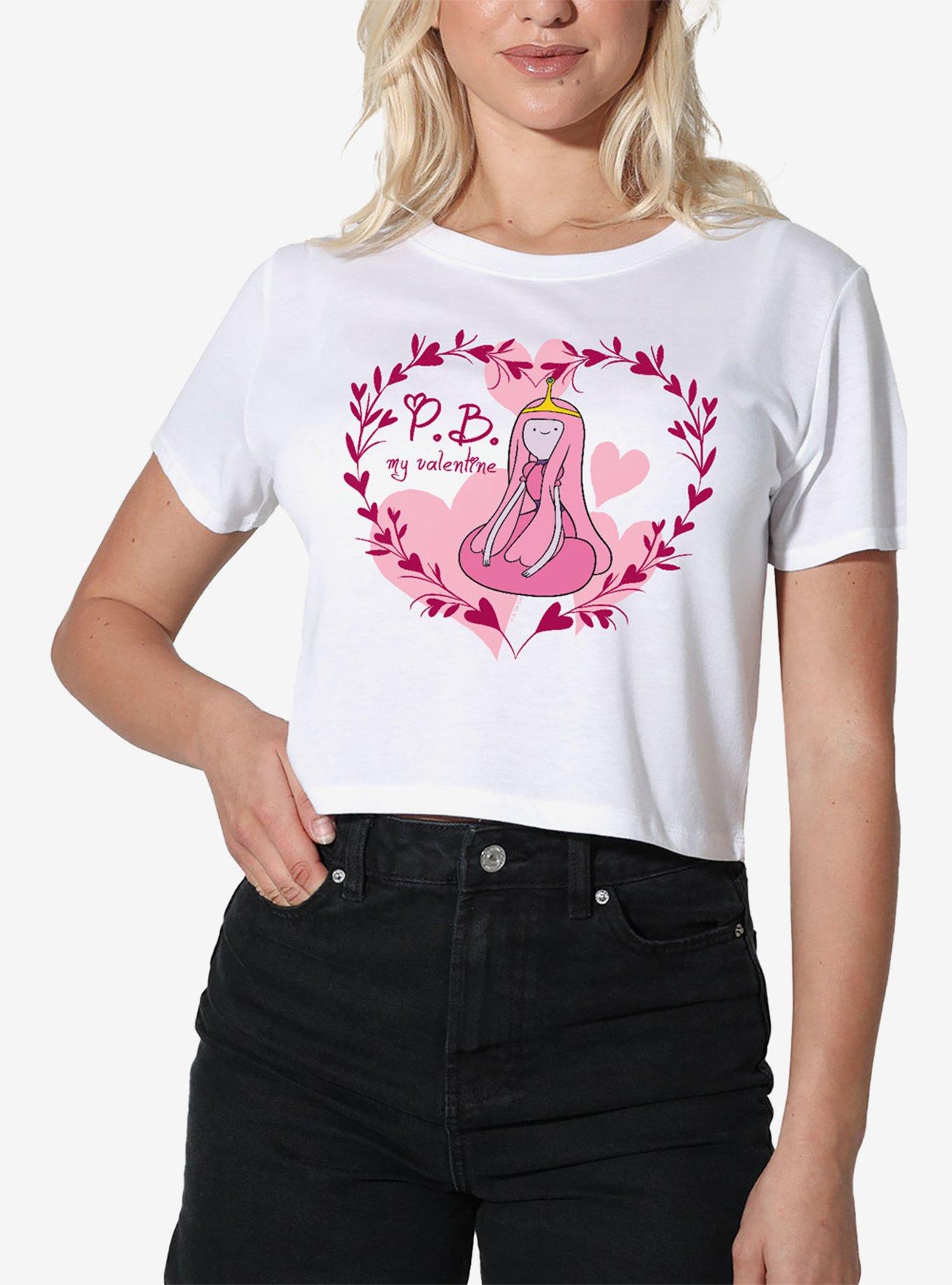 Adventure Time My Valentine Girls Crop Top T-Shirt