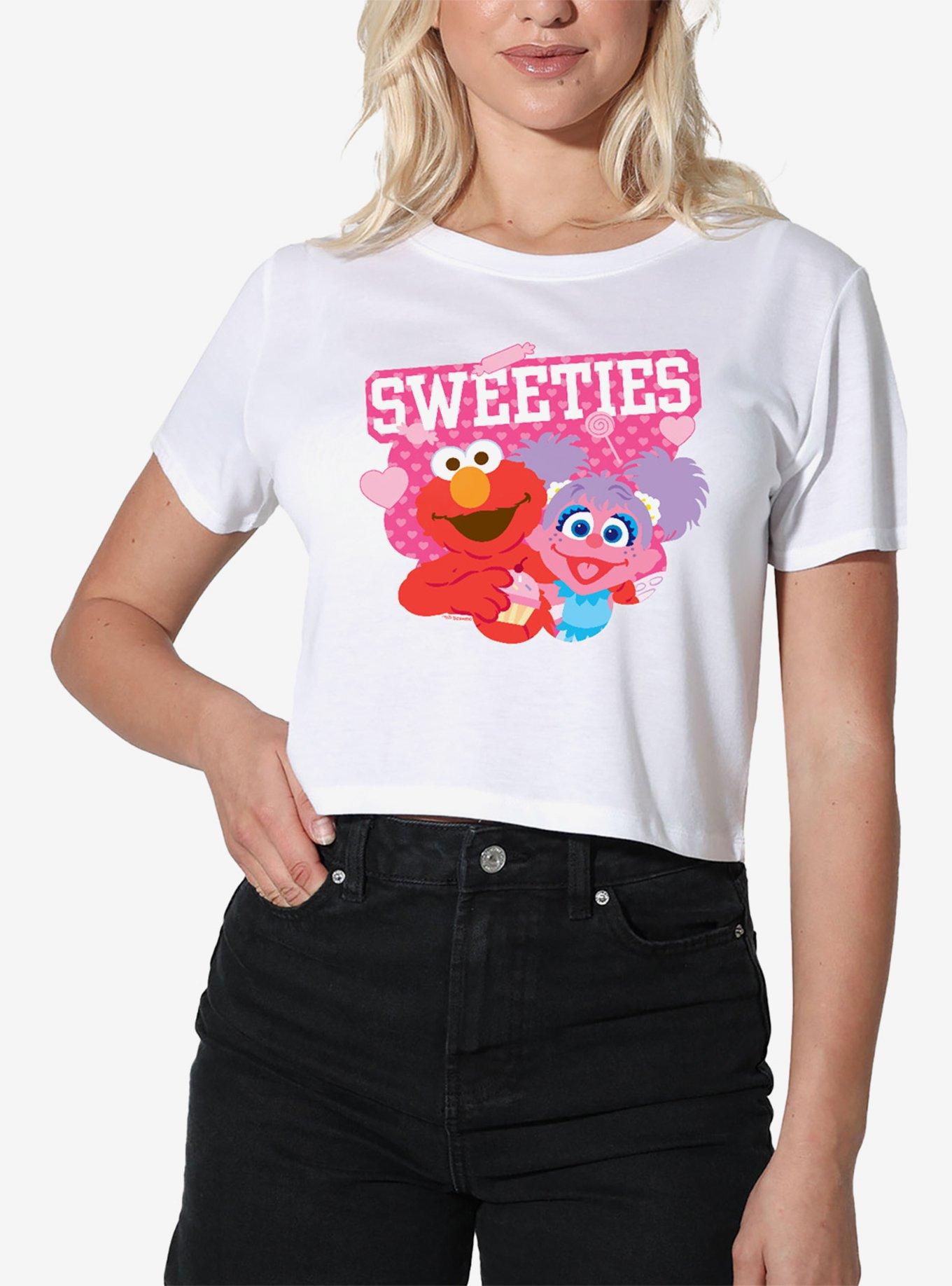 Sesame Street Sweeties Elmo and Abby Girls Crop Top T-Shirt, , hi-res