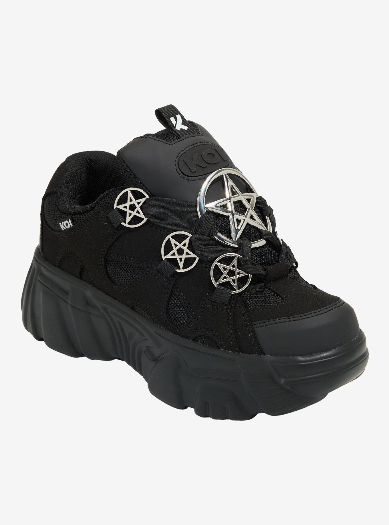 Koi Black Necromancer Chunky Sneakers, , hi-res