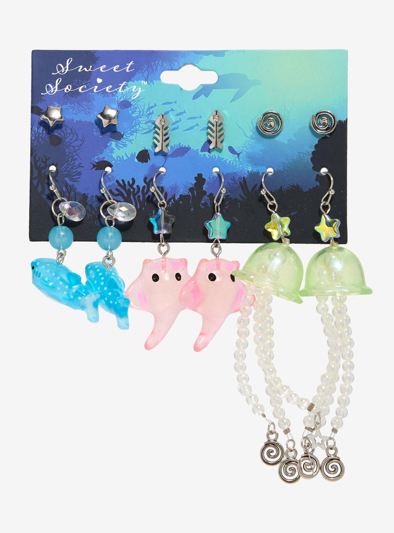 Sweet Society Sea Creatures Earring Set, , hi-res