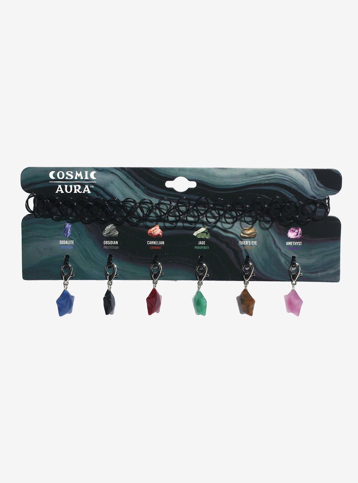 Cosmic Aura Star Crystal Tattoo Choker Set, , hi-res