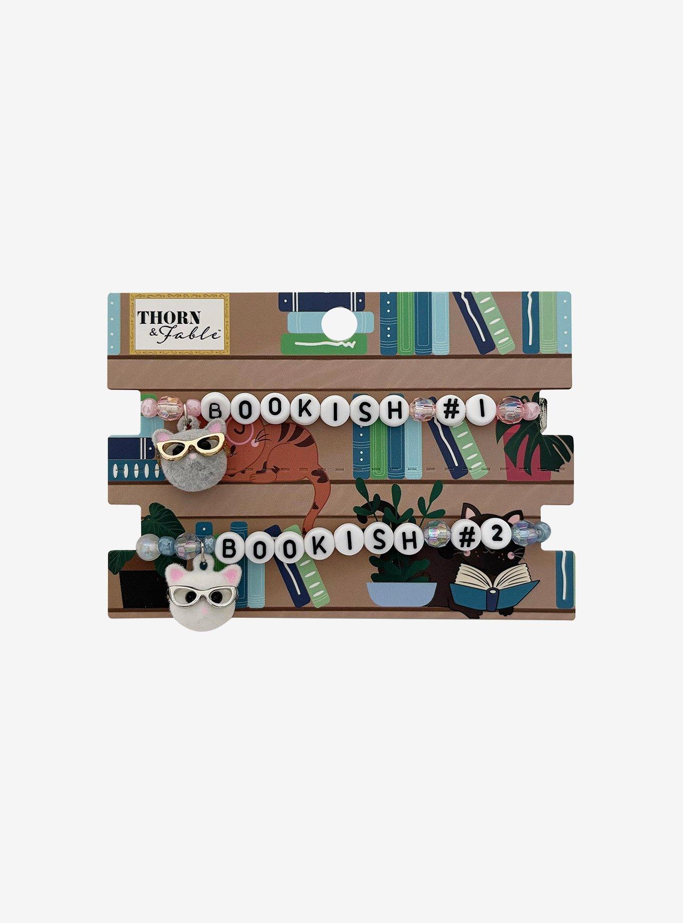 Thorn & Fable Bookish Best Friend Bead Bracelet Set, , hi-res