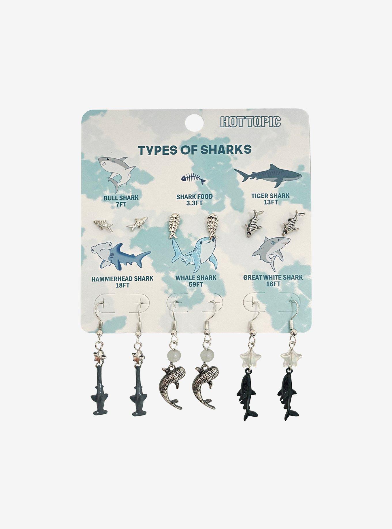 Shark Type Earring Set, , hi-res