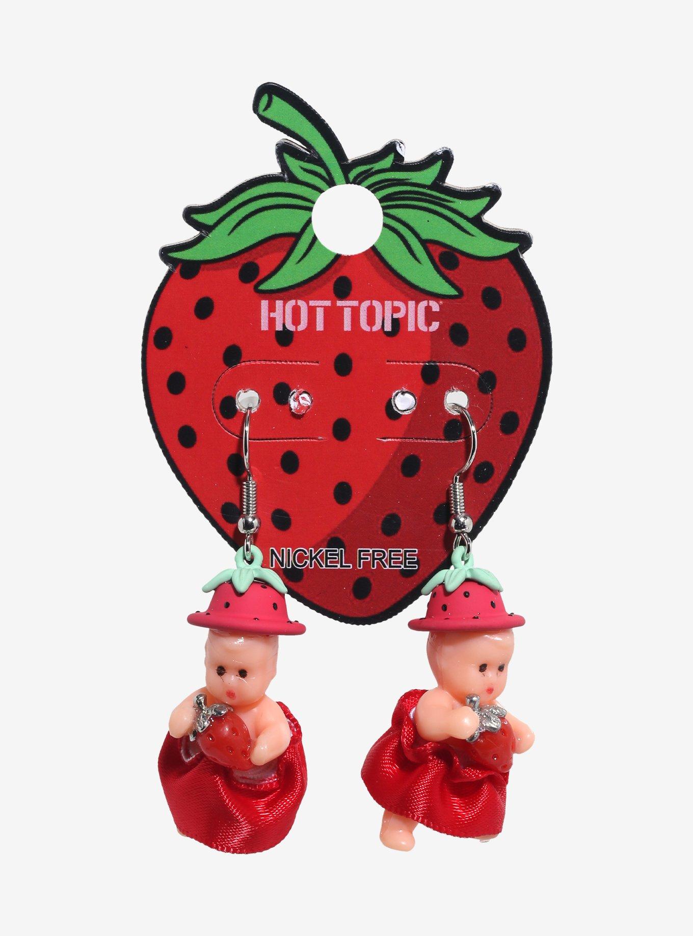 Strawberry Baby Drop Earrings, , hi-res