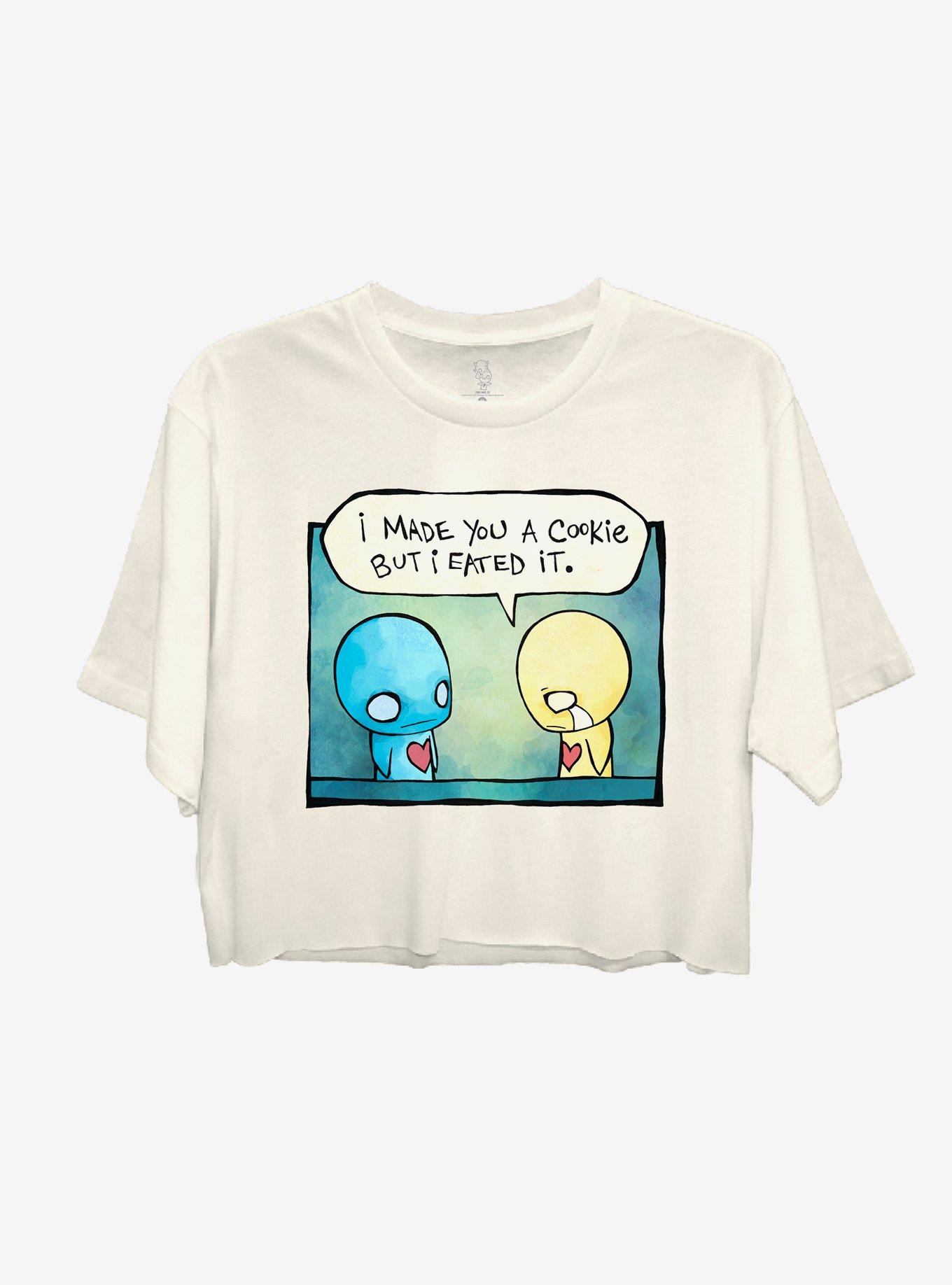 Pon And Zi Cookie Girls Crop T-Shirt, MULTI, hi-res