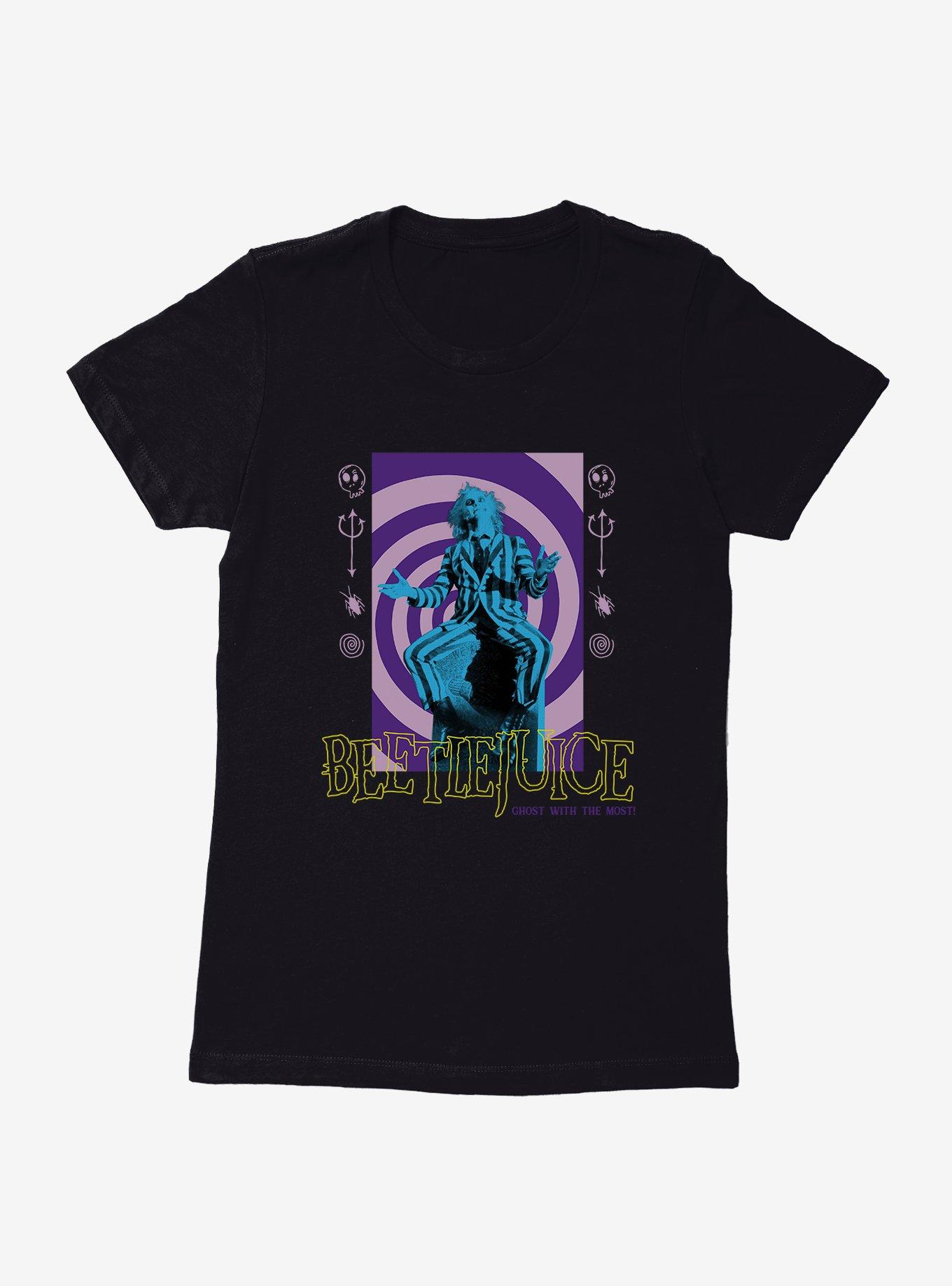 Beetlejuice Swirl Womens T-Shirt,All Products : American Fashion Style Bags On Sale