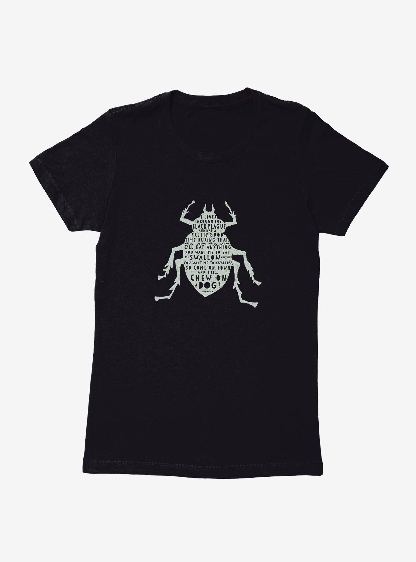 Beetlejuice Chew On A Dog Womens T-Shirt,All Products : American Fashion Style Bags On Sale