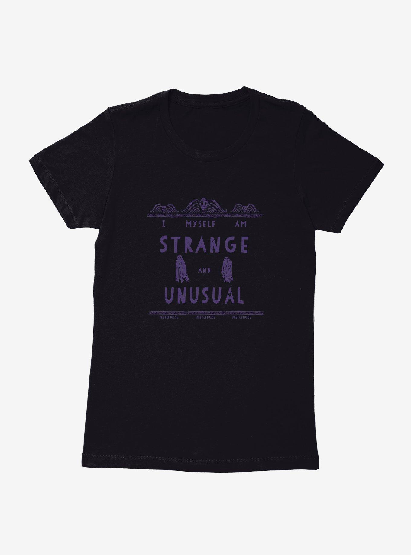 Beetlejuice Strange And Unusual Womens T-Shirt,All Products : American Fashion Style Bags On Sale